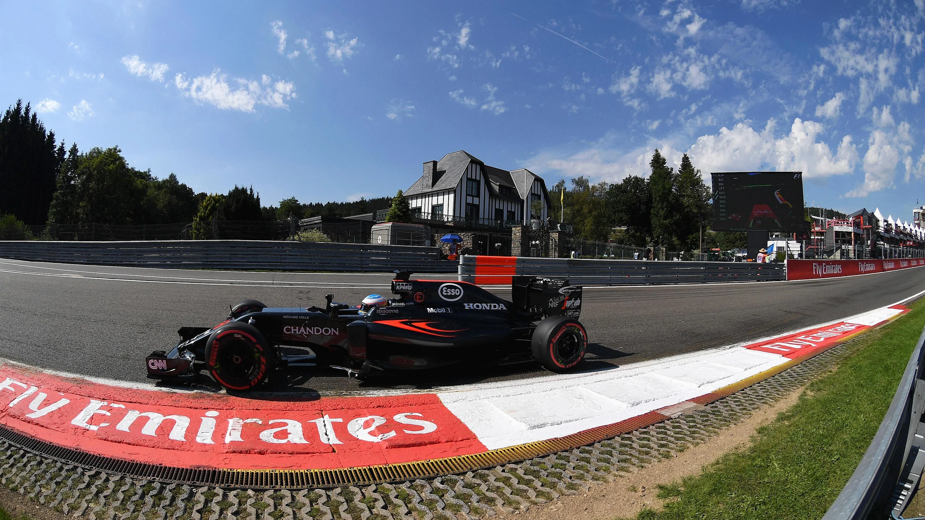 Fernando Alonso (ESP) McLaren MP4-31 at Formula One World Championship, Rd13, Belgian Grand Prix,