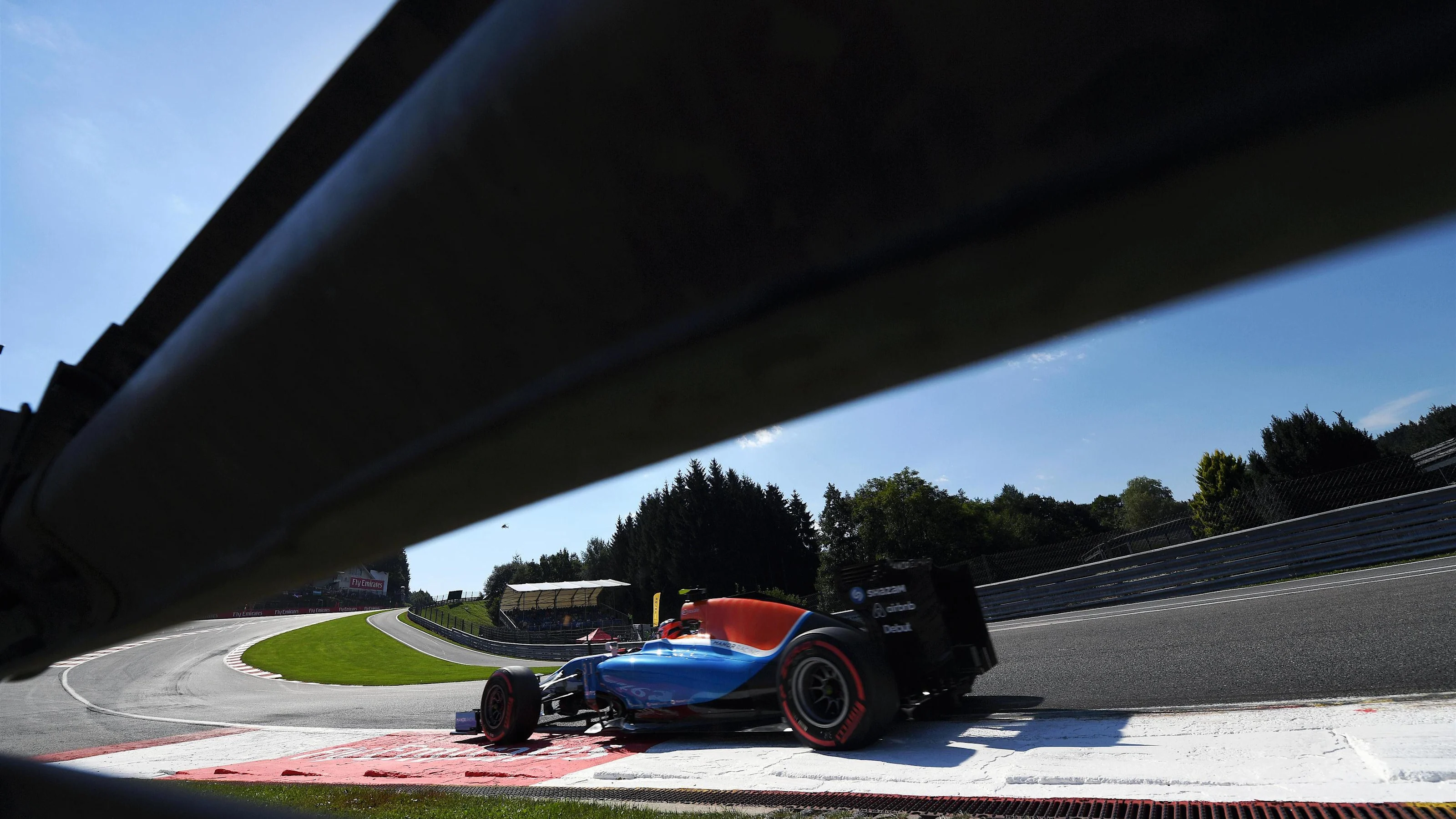 Esteban Ocon (FRA) Manor Racing MRT05 at Formula One World Championship, Rd13, Belgian Grand Prix,