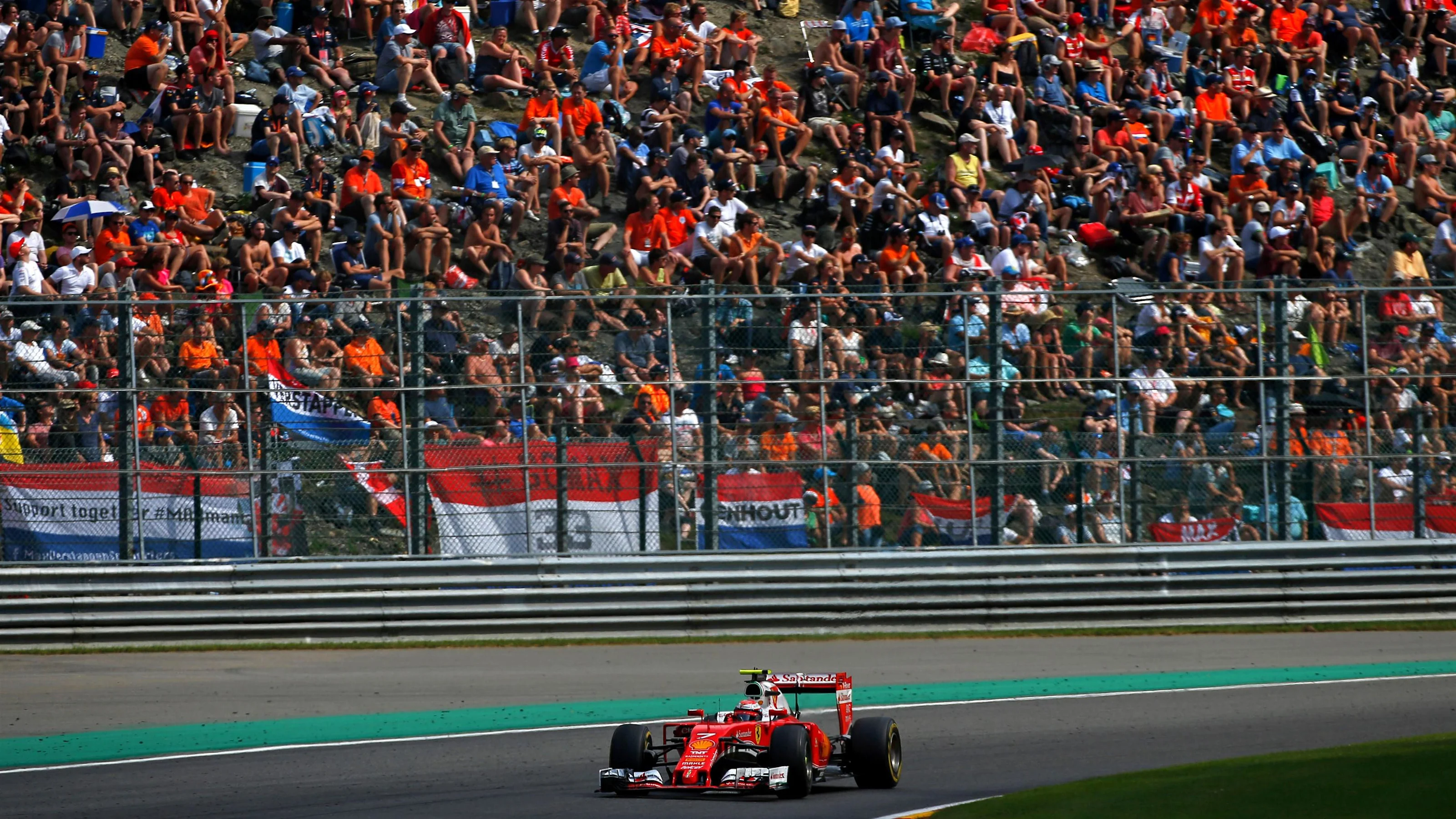 Kimi Raikkonen (FIN) Ferrari SF16-H at Formula One World Championship, Rd13, Belgian Grand Prix,