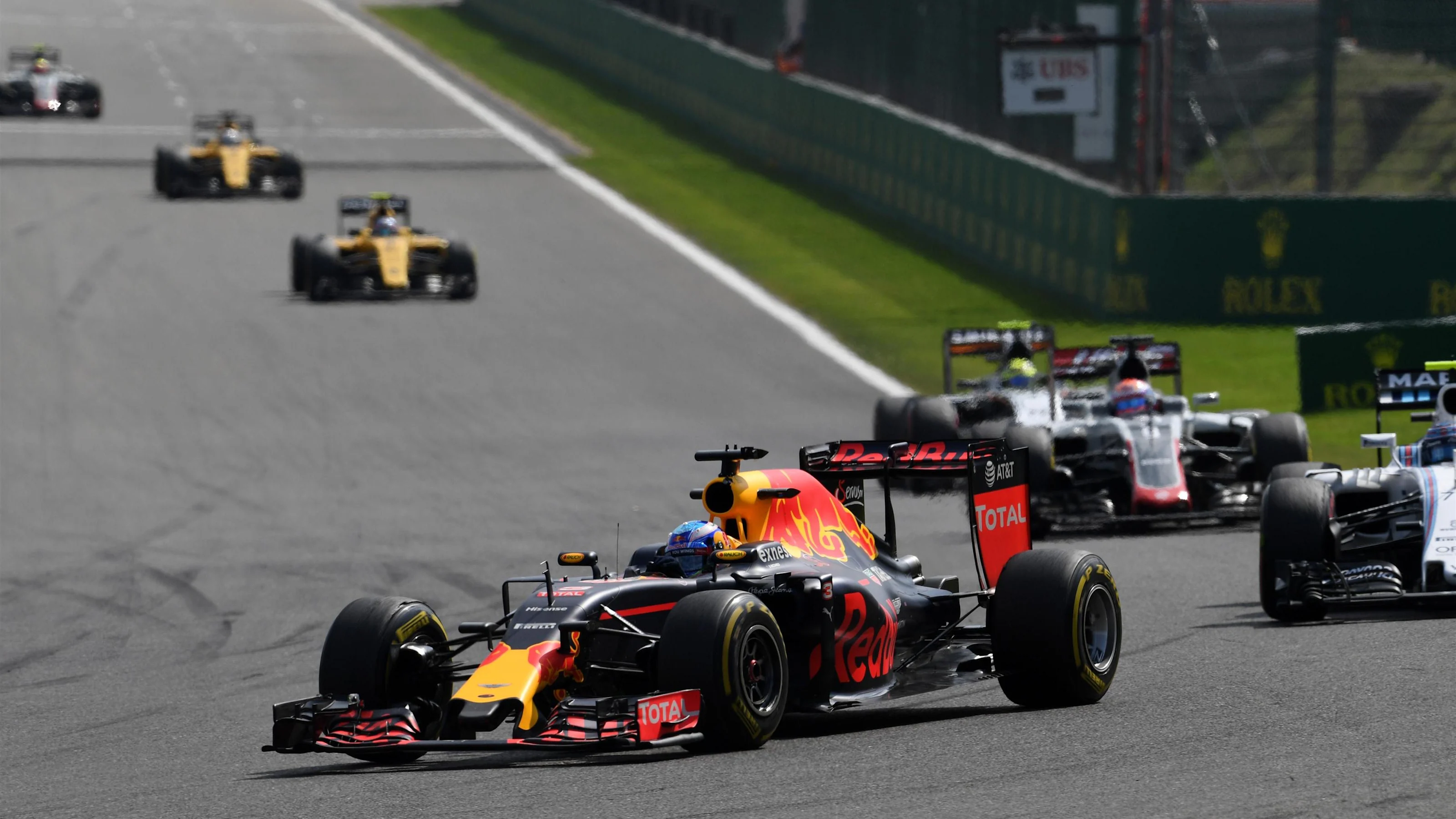 Daniel Ricciardo (AUS) Red Bull Racing RB12 at Formula One World Championship, Rd13, Belgian Grand