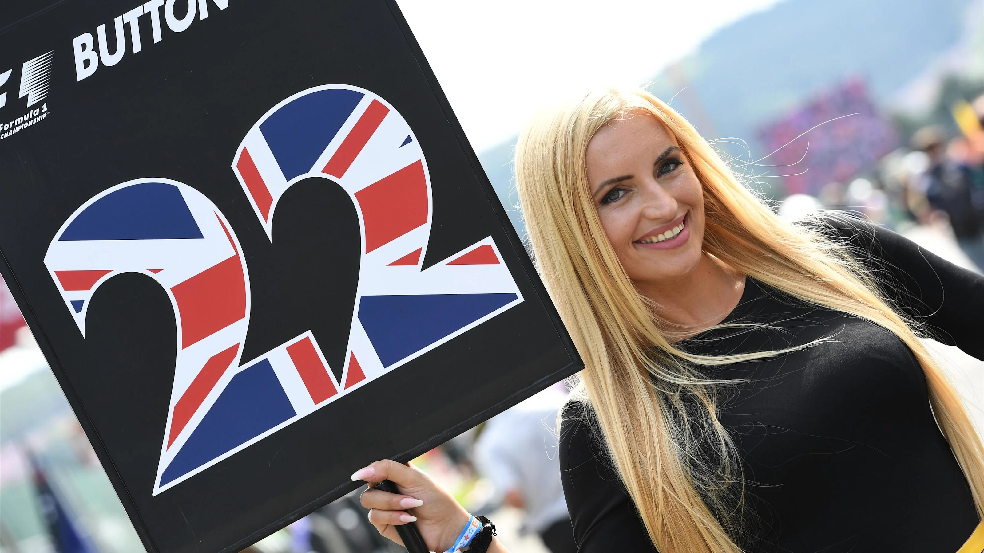 Grid girl at Formula One World Championship, Rd13, Belgian Grand Prix, Race, Spa Francorchamps,