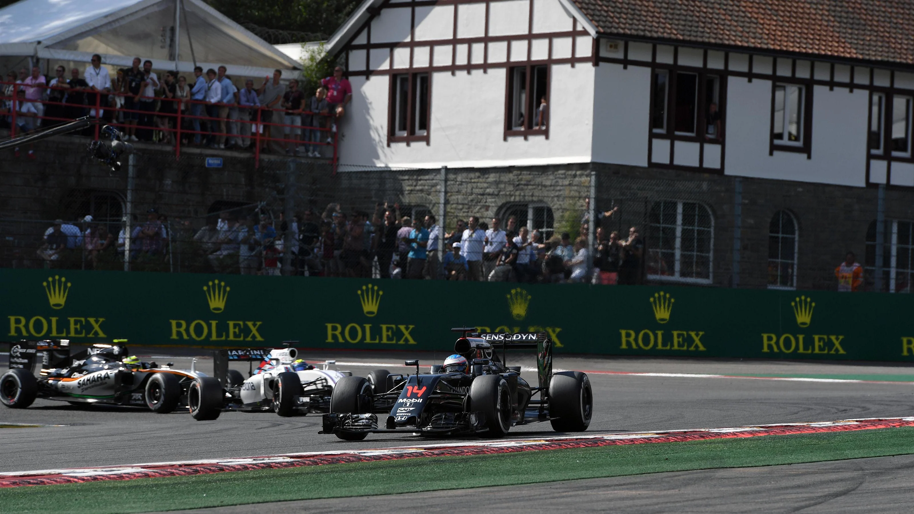 Fernando Alonso (ESP) McLaren MP4-31 at Formula One World Championship, Rd13, Belgian Grand Prix,