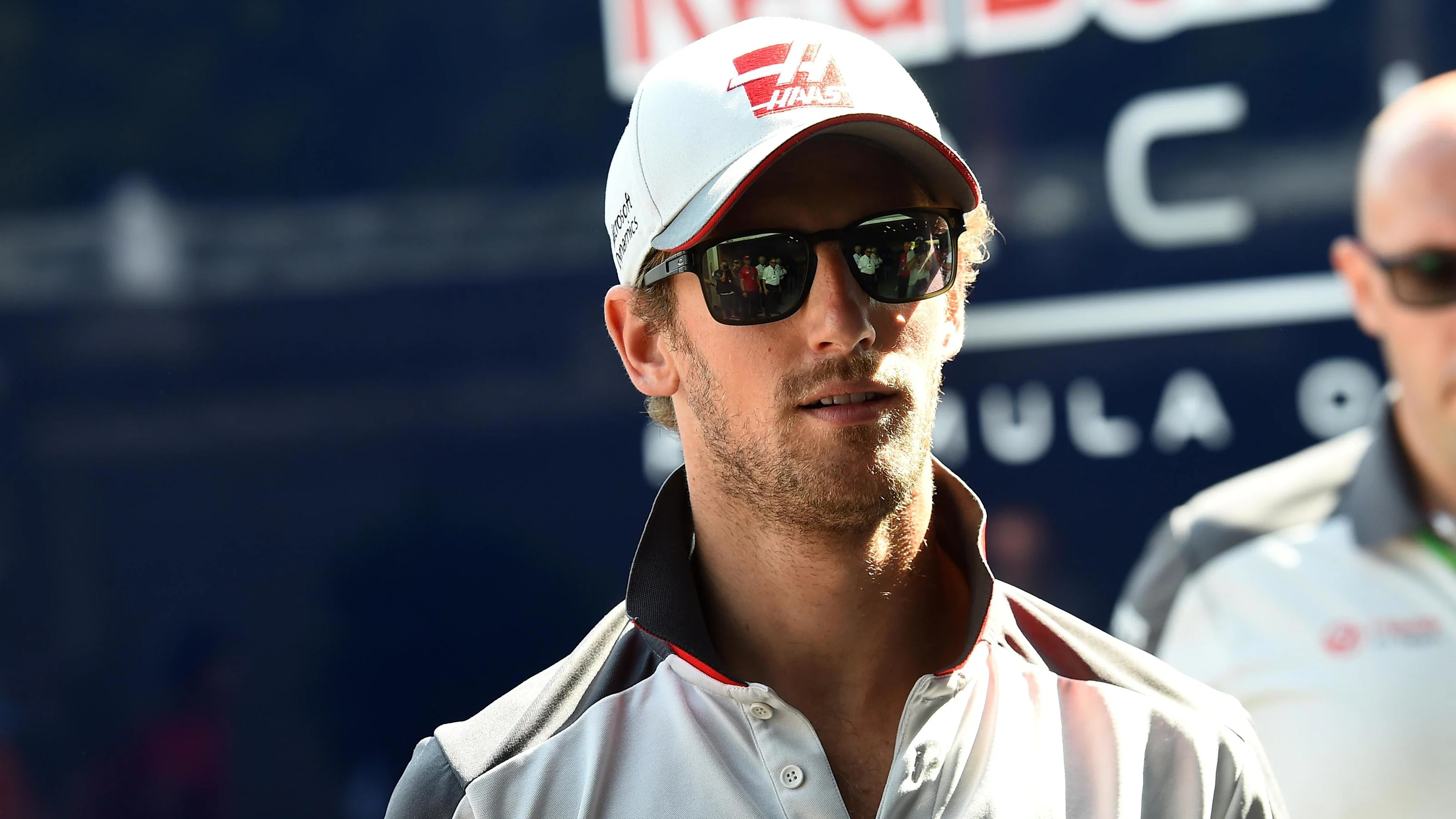 Romain Grosjean (FRA) Haas F1 on the drivers paradeat Formula One World Championship, Rd13, Belgian