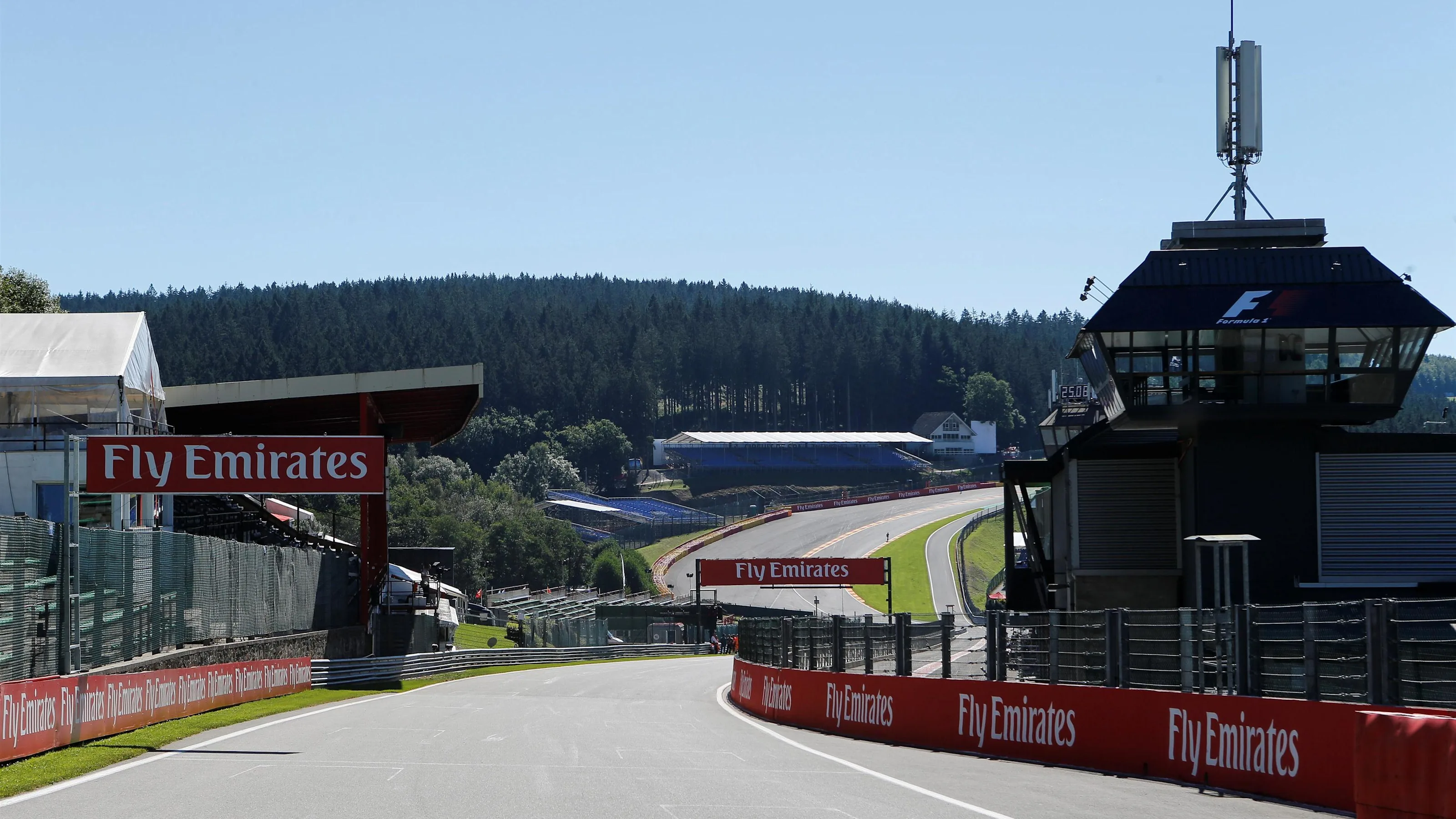Track view at Formula One World Championship, Rd13, Belgian Grand Prix, Preparations, Spa