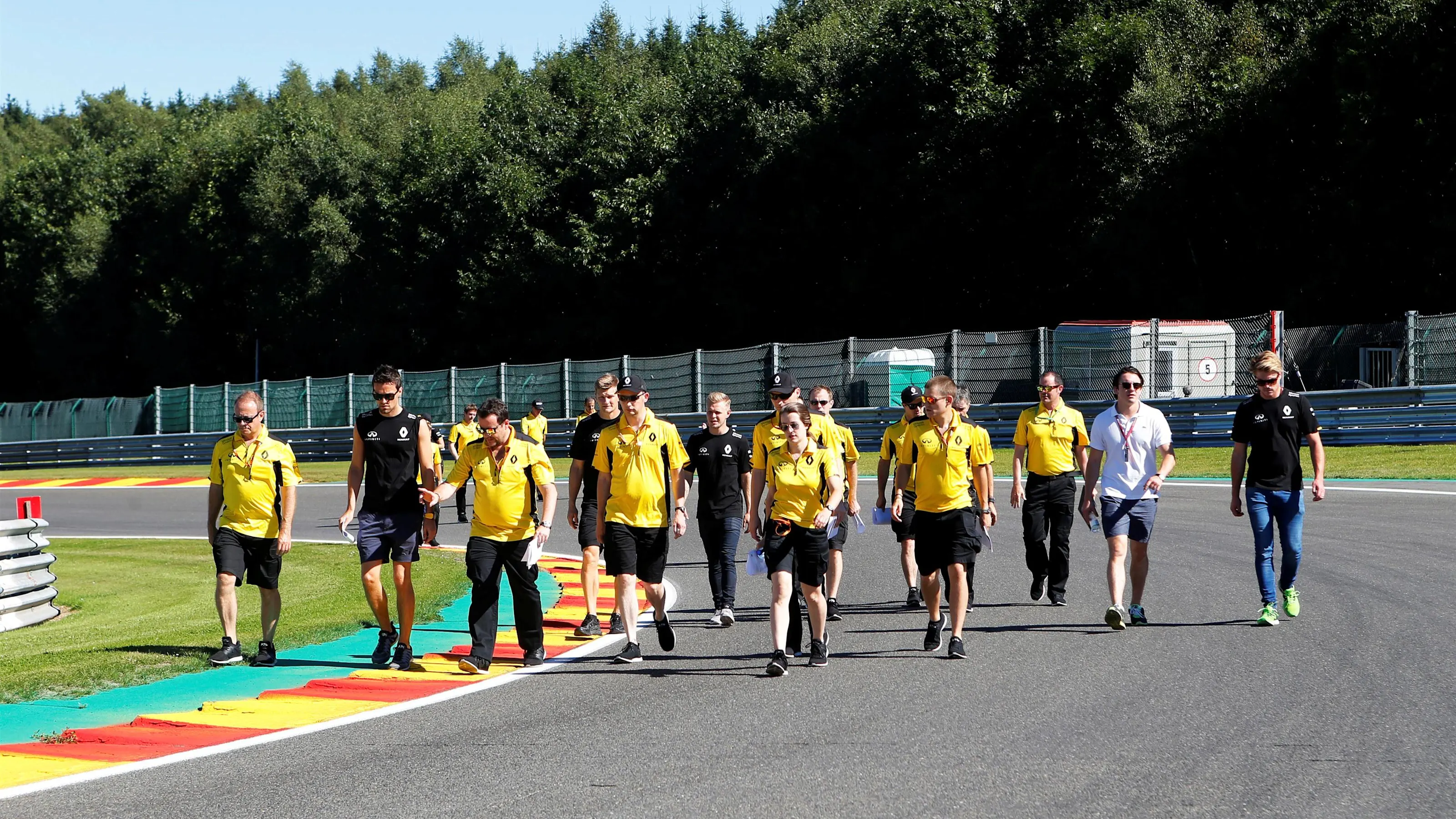 Jolyon Palmer (GBR) Renault Sport F1 Team walks the track at Formula One World Championship, Rd13,