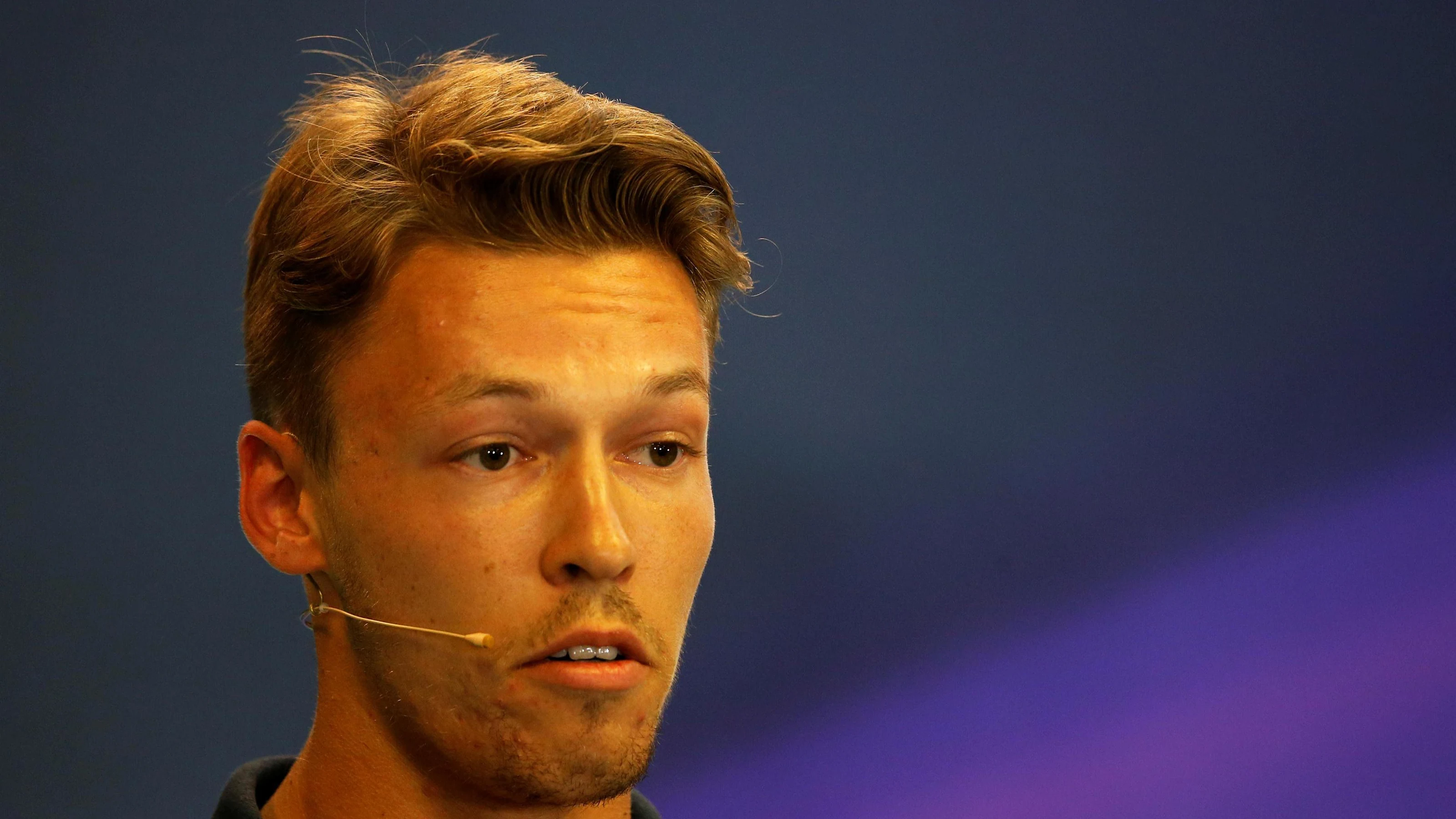 Daniil Kvyat (RUS) Scuderia Toro Rosso in the Press Conference at Formula One World Championship,