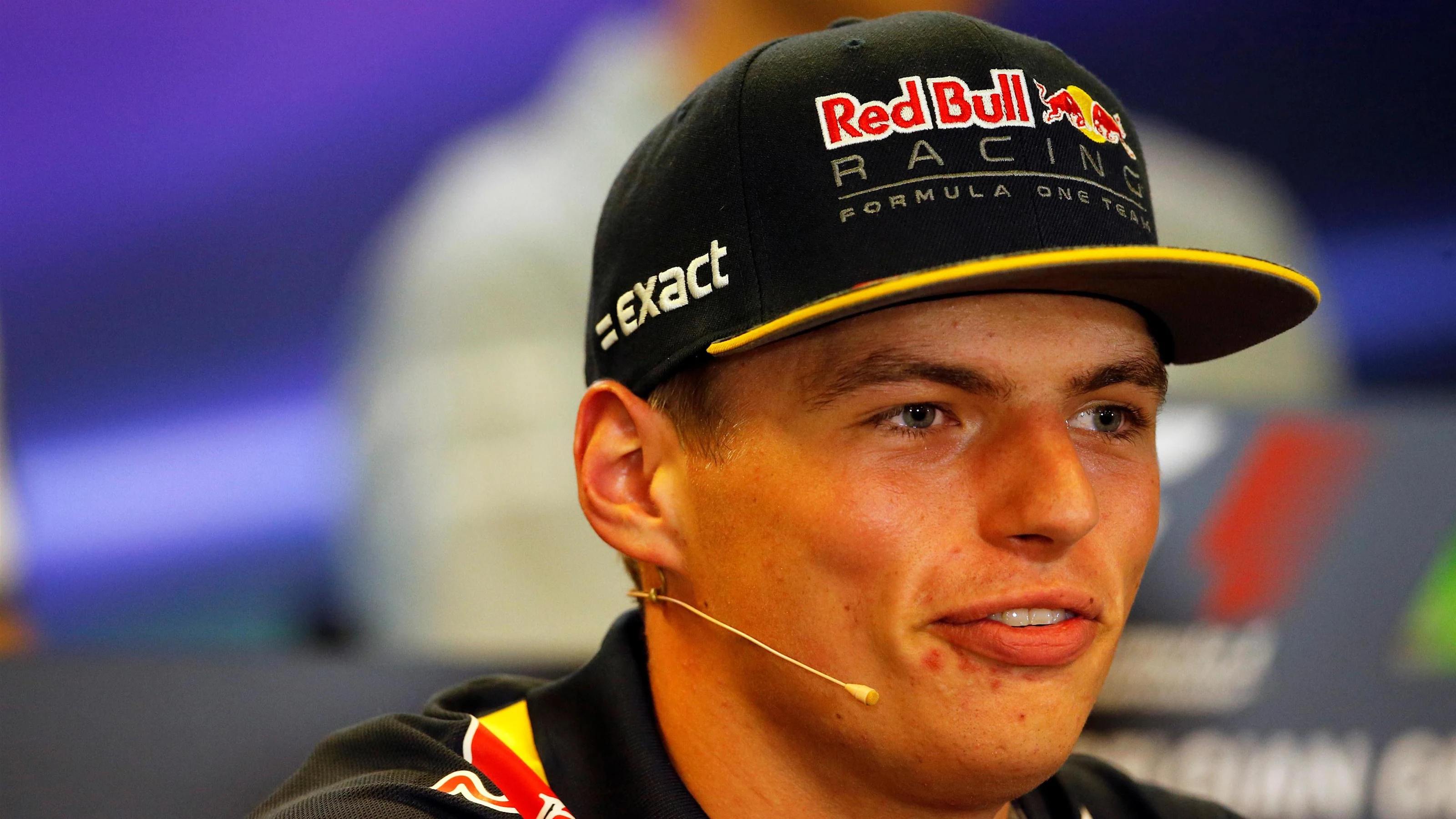 Max Verstappen (NED) Red Bull Racing in the Press Conference at Formula One World Championship,