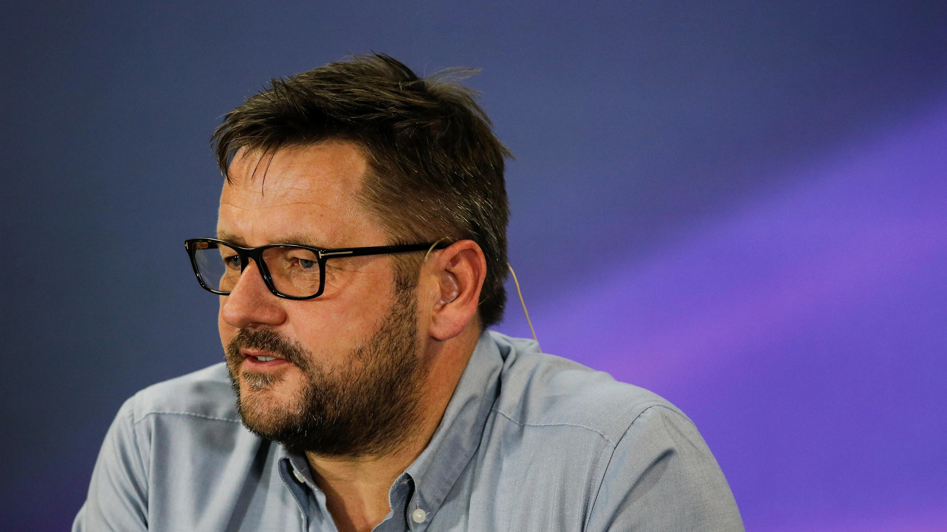Paul Hembery (GBR) Pirelli Motorsport Director in the Press Conference at Formula One World