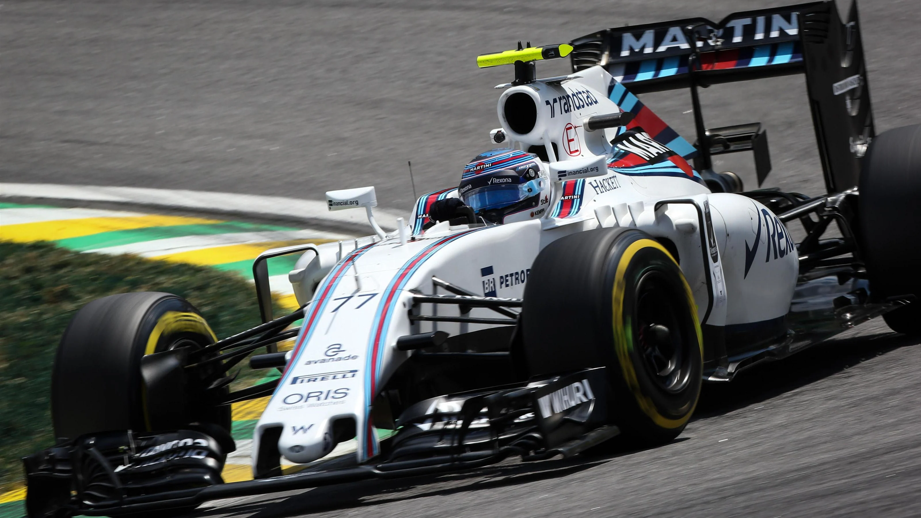 Valtteri Bottas (FIN) Williams FW38 at Formula One World Championship, Rd20, Brazilian Grand Prix,