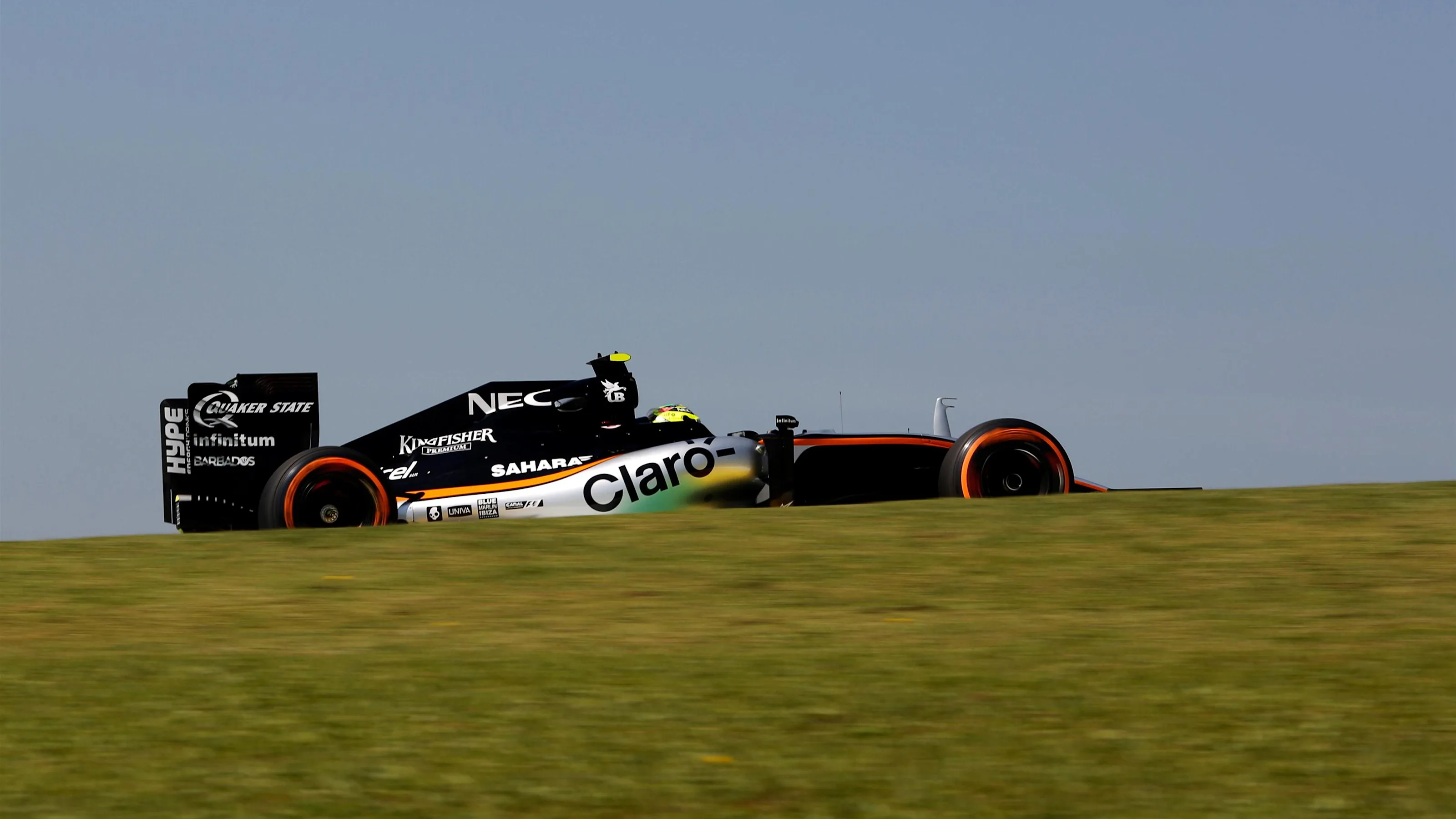 Sergio Perez (MEX) Force India VJM09 at Formula One World Championship, Rd20, Brazilian Grand Prix,