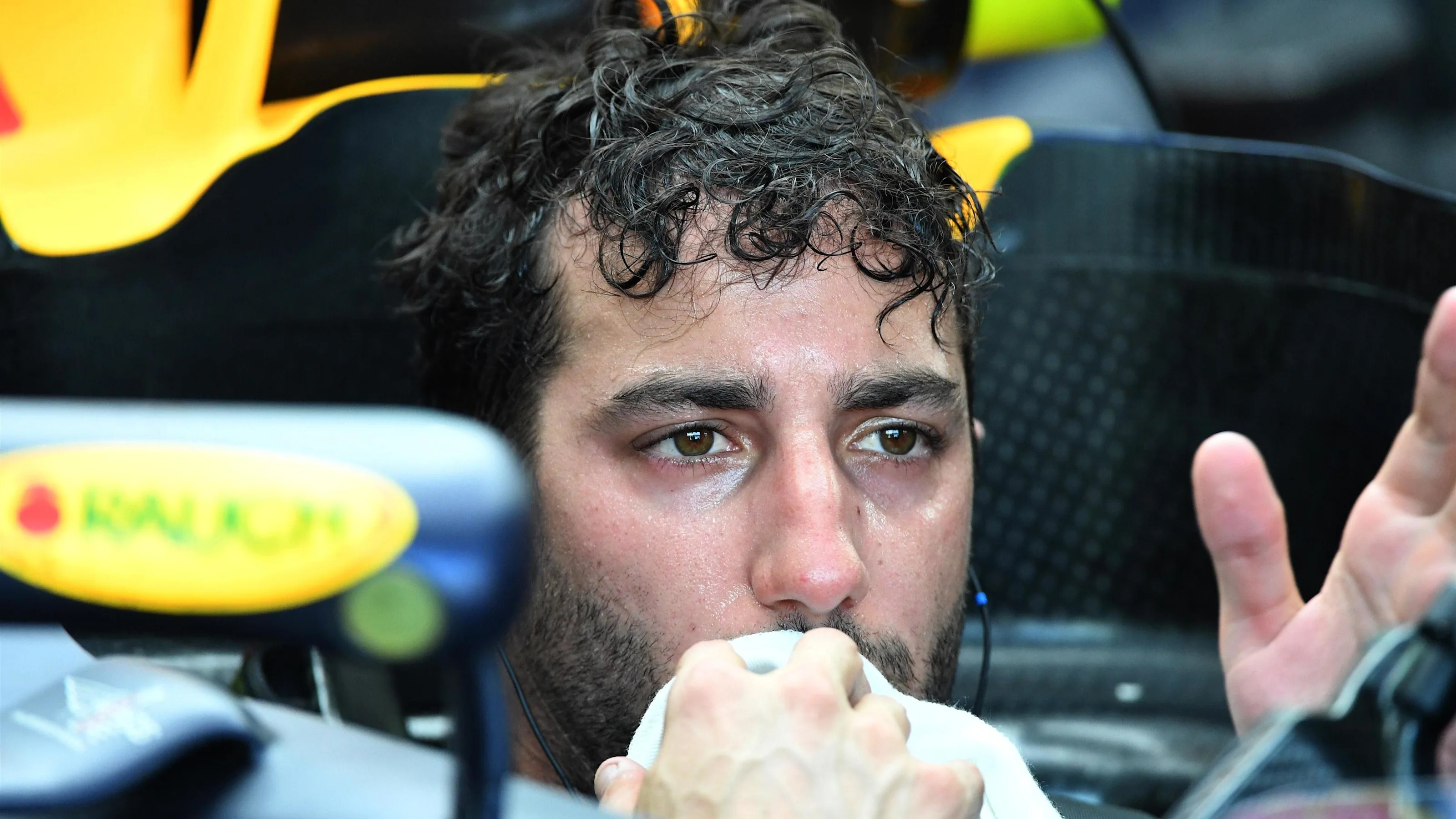 Daniel Ricciardo (AUS) Red Bull Racing RB12 at Formula One World Championship, Rd20, Brazilian
