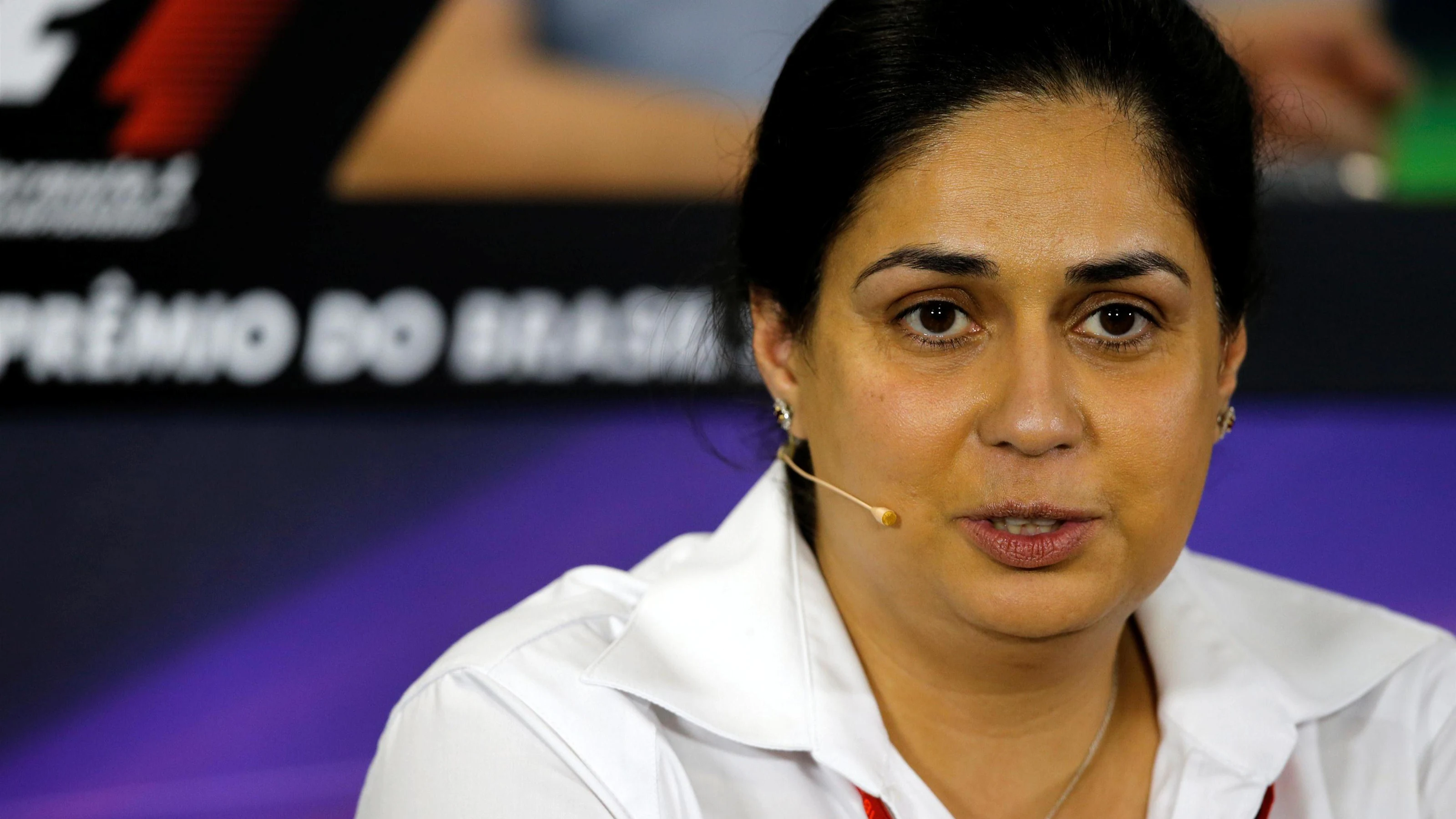 Monisha Kaltenborn (AUT) Sauber Team Prinicpal in the Press Conference at Formula One World
