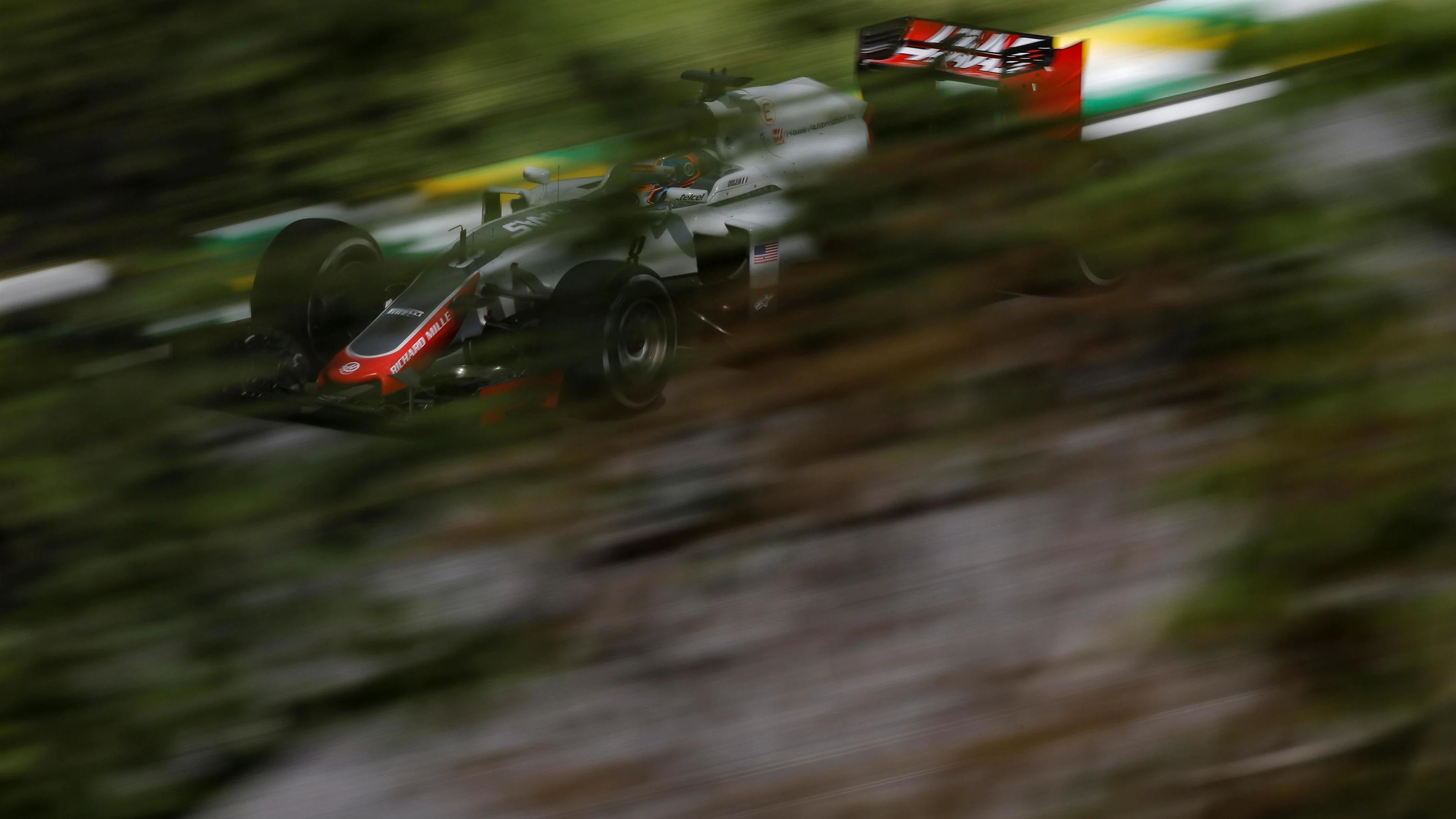 Romain Grosjean (FRA) Haas VF-16 at Formula One World Championship, Rd20, Brazilian Grand Prix,