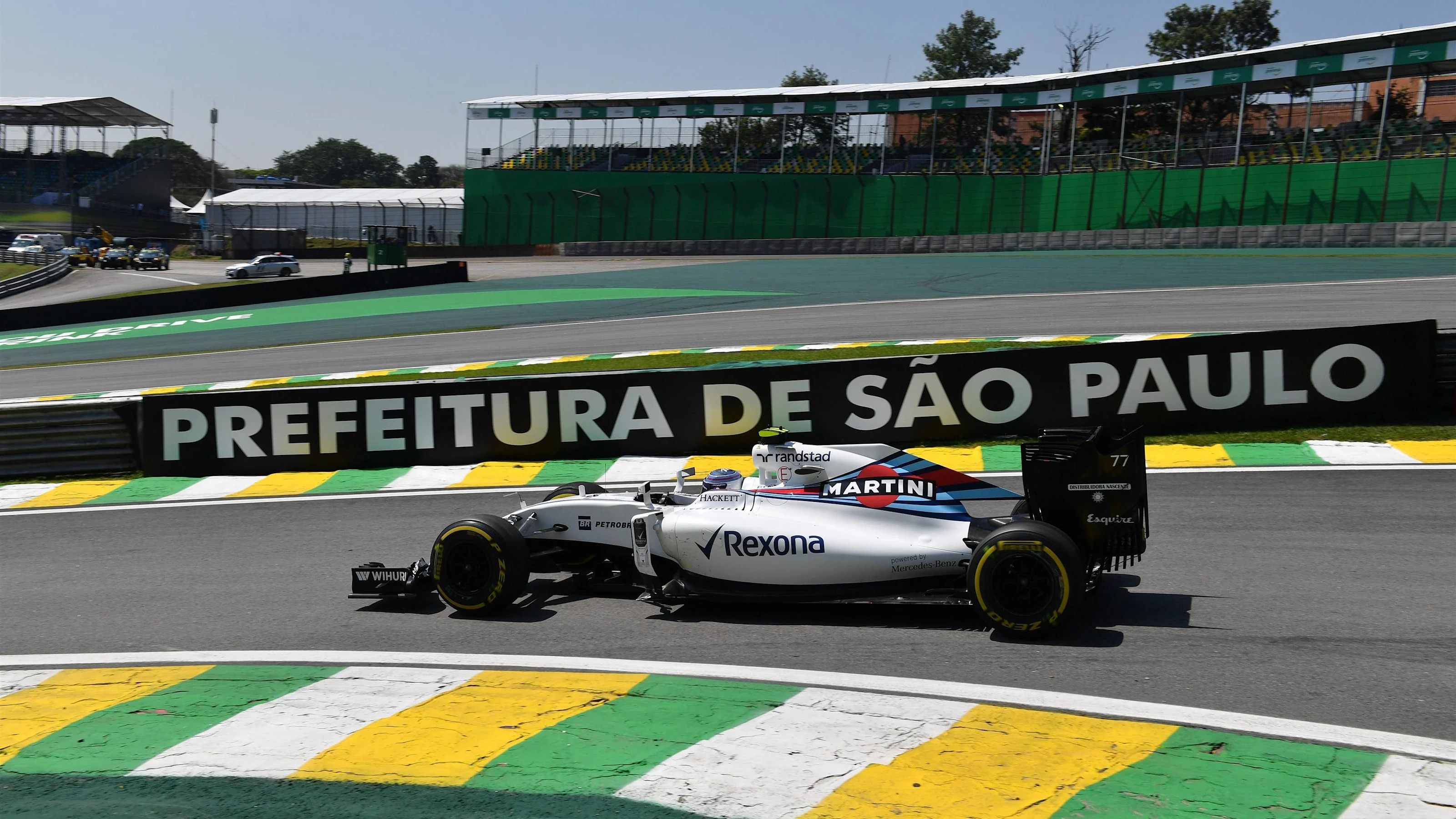 Felipe Massa (BRA) Williams FW38 at Formula One World Championship, Rd20, Brazilian Grand Prix,