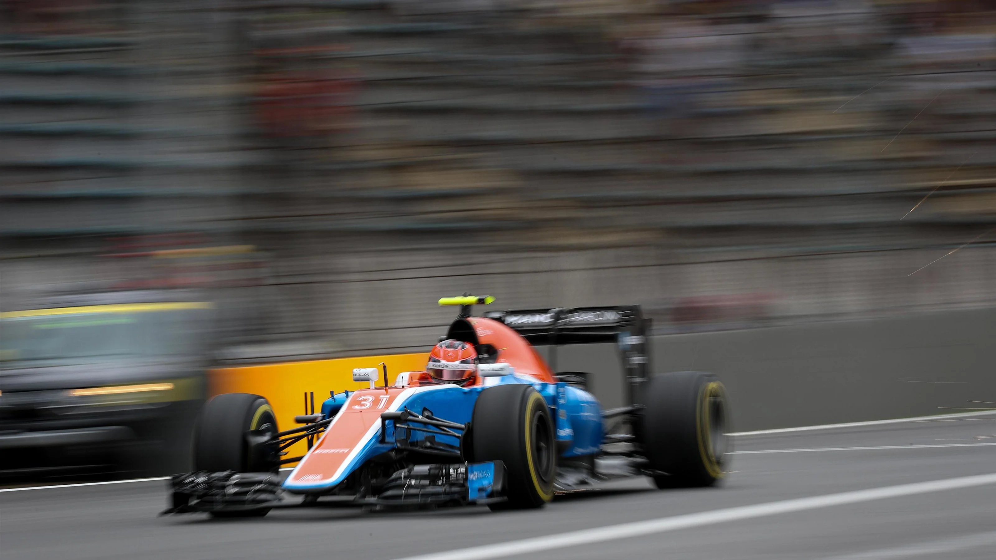 Esteban Ocon (FRA) Manor Racing MRT05 at Formula One World Championship, Rd20, Brazilian Grand