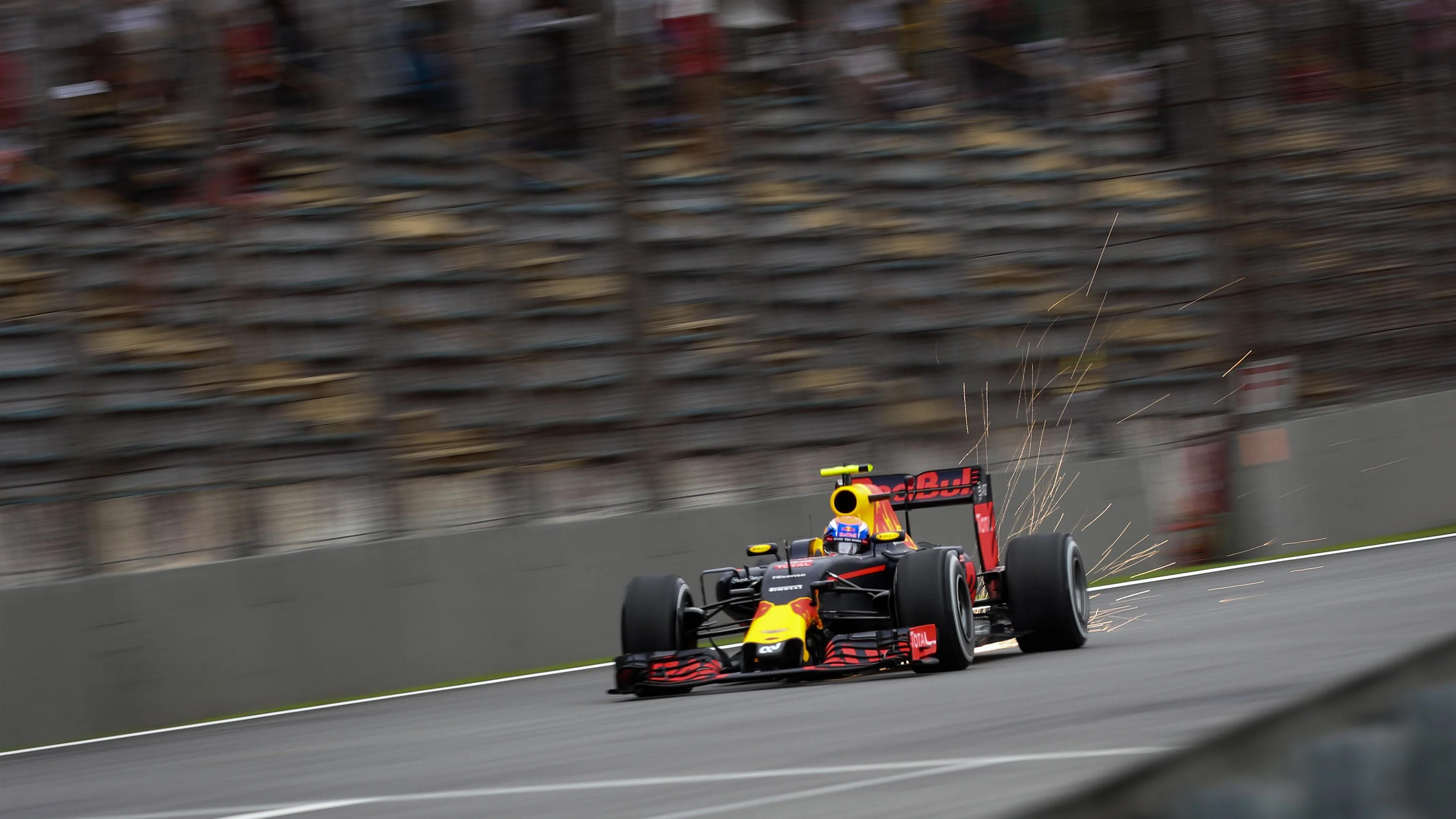 Max Verstappen (NED) Red Bull Racing RB12 at Formula One World Championship, Rd20, Brazilian Grand