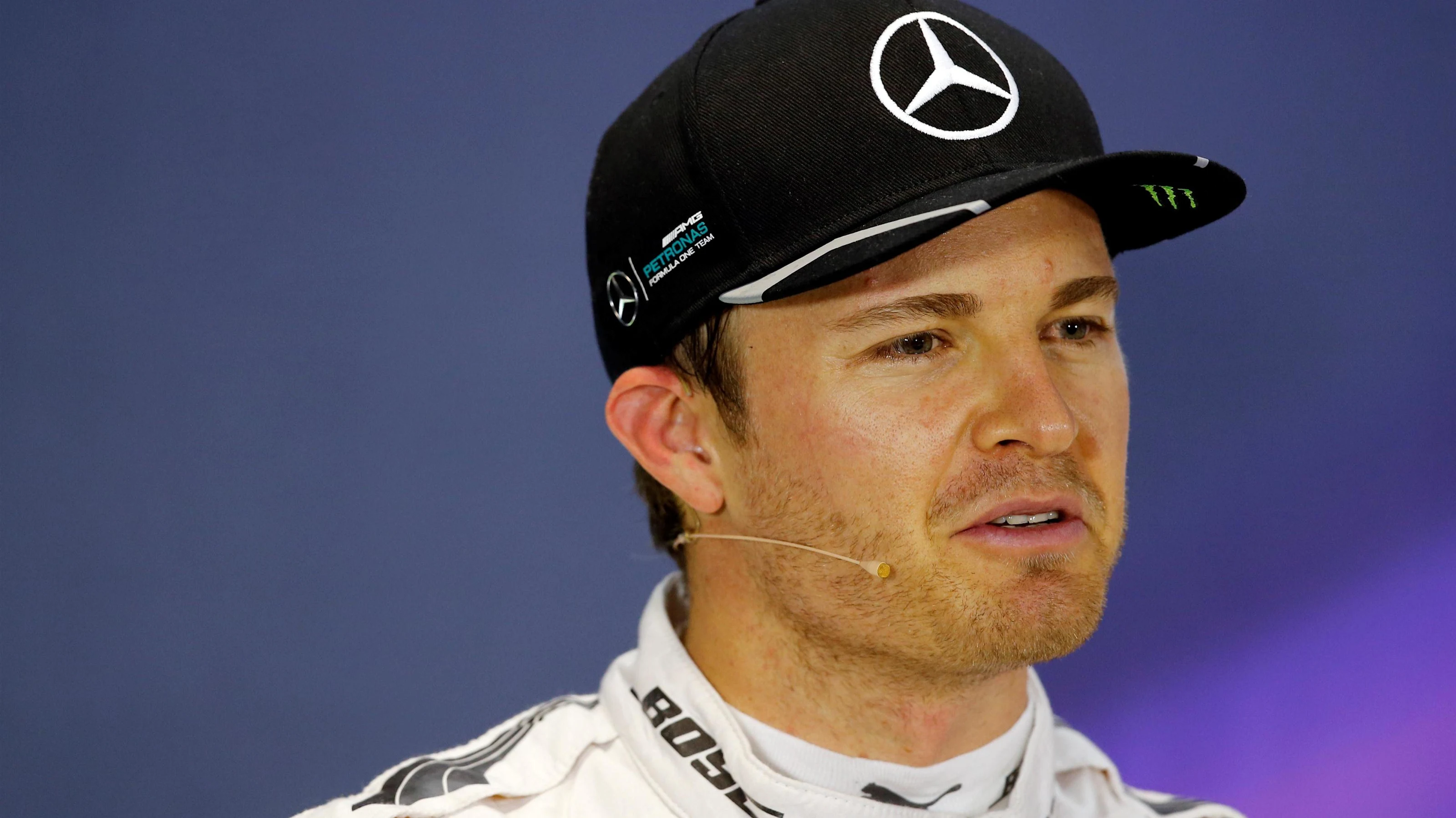 Nico Rosberg (GER) Mercedes AMG F1 in the Press Conference at Formula One World Championship, Rd20,
