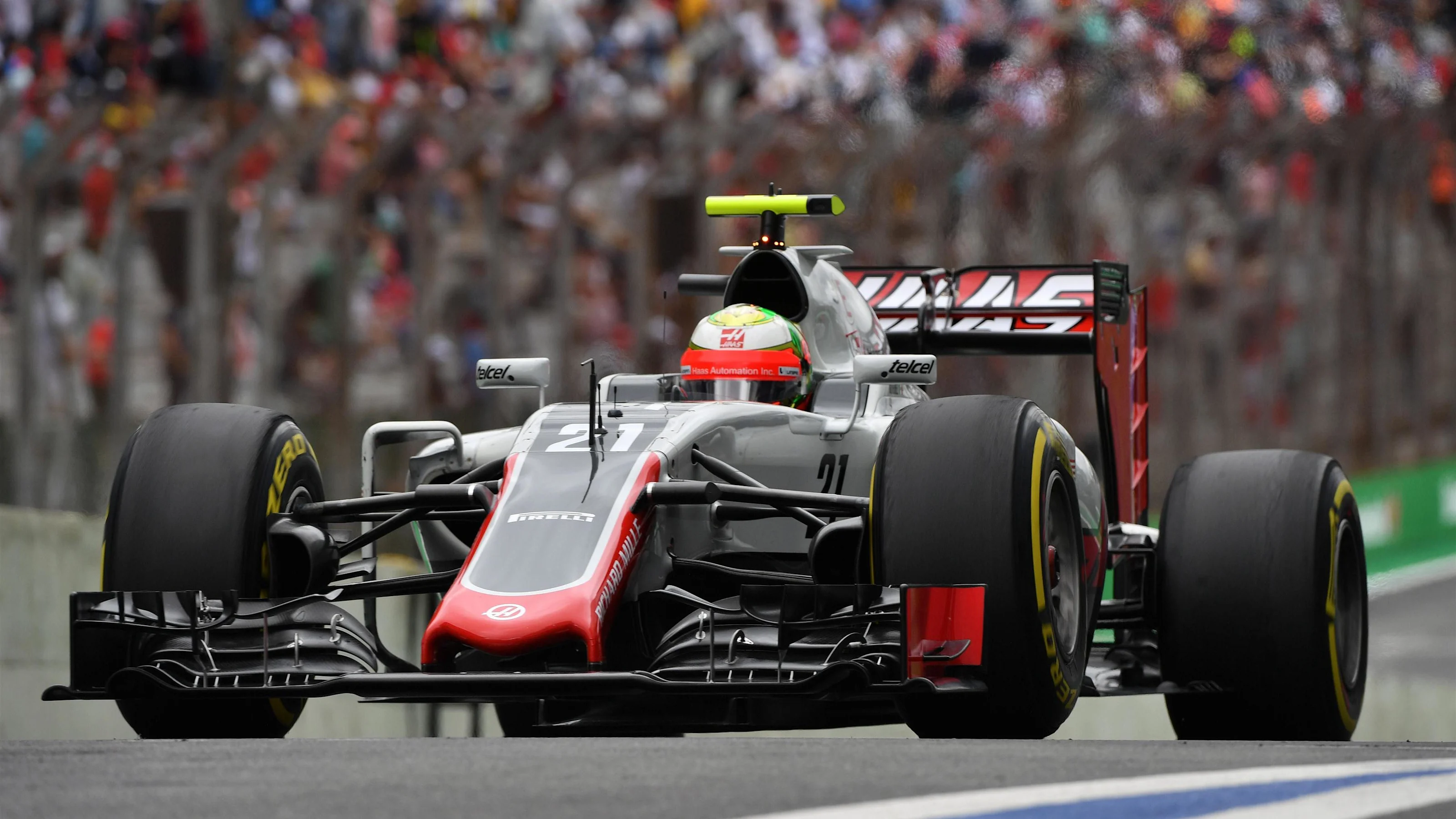 Esteban Gutierrez (MEX) Haas VF-16 at Formula One World Championship, Rd20, Brazilian Grand Prix,