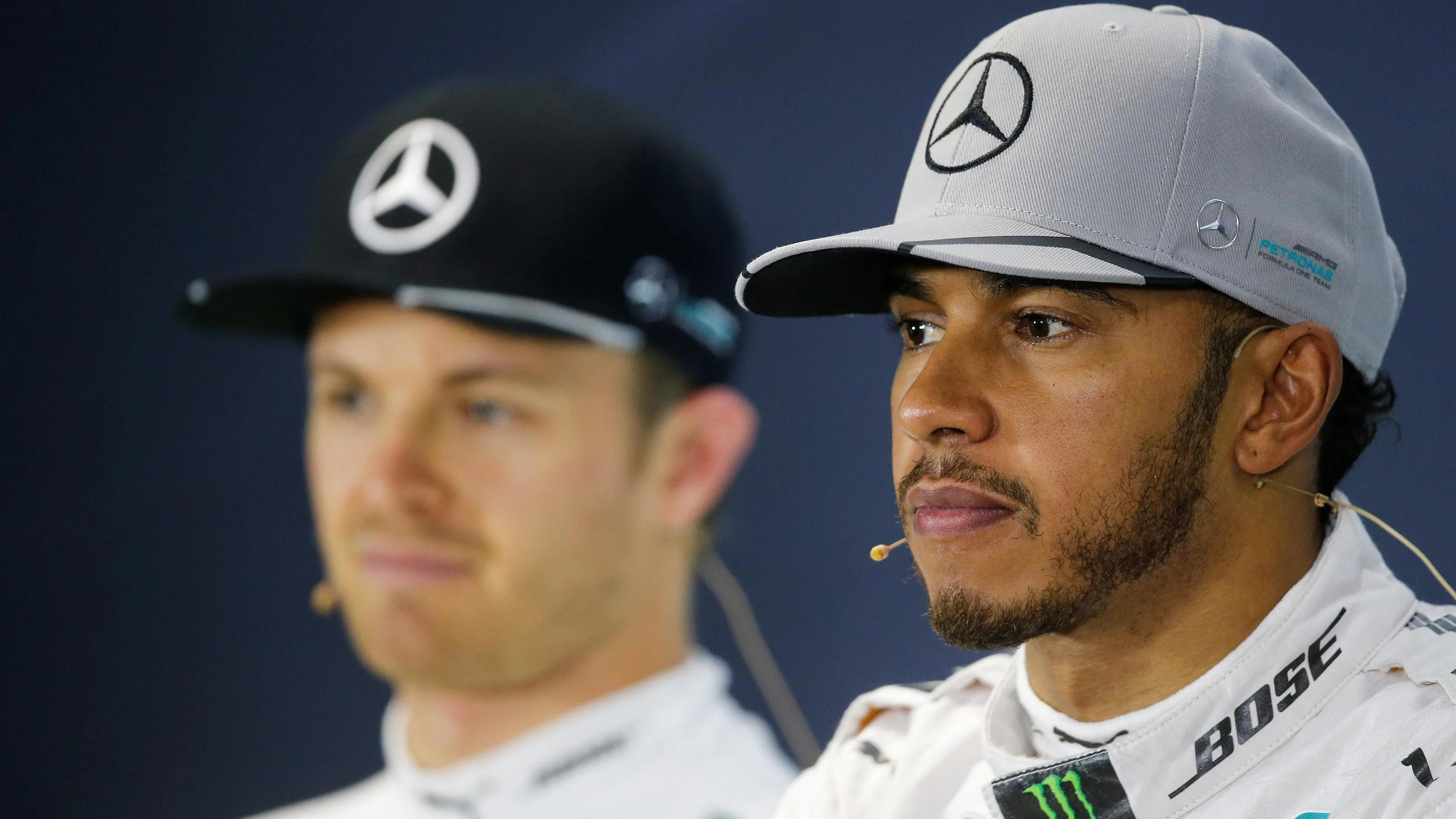 Lewis Hamilton (GBR) Mercedes AMG F1 in the Press Conference at Formula One World Championship,