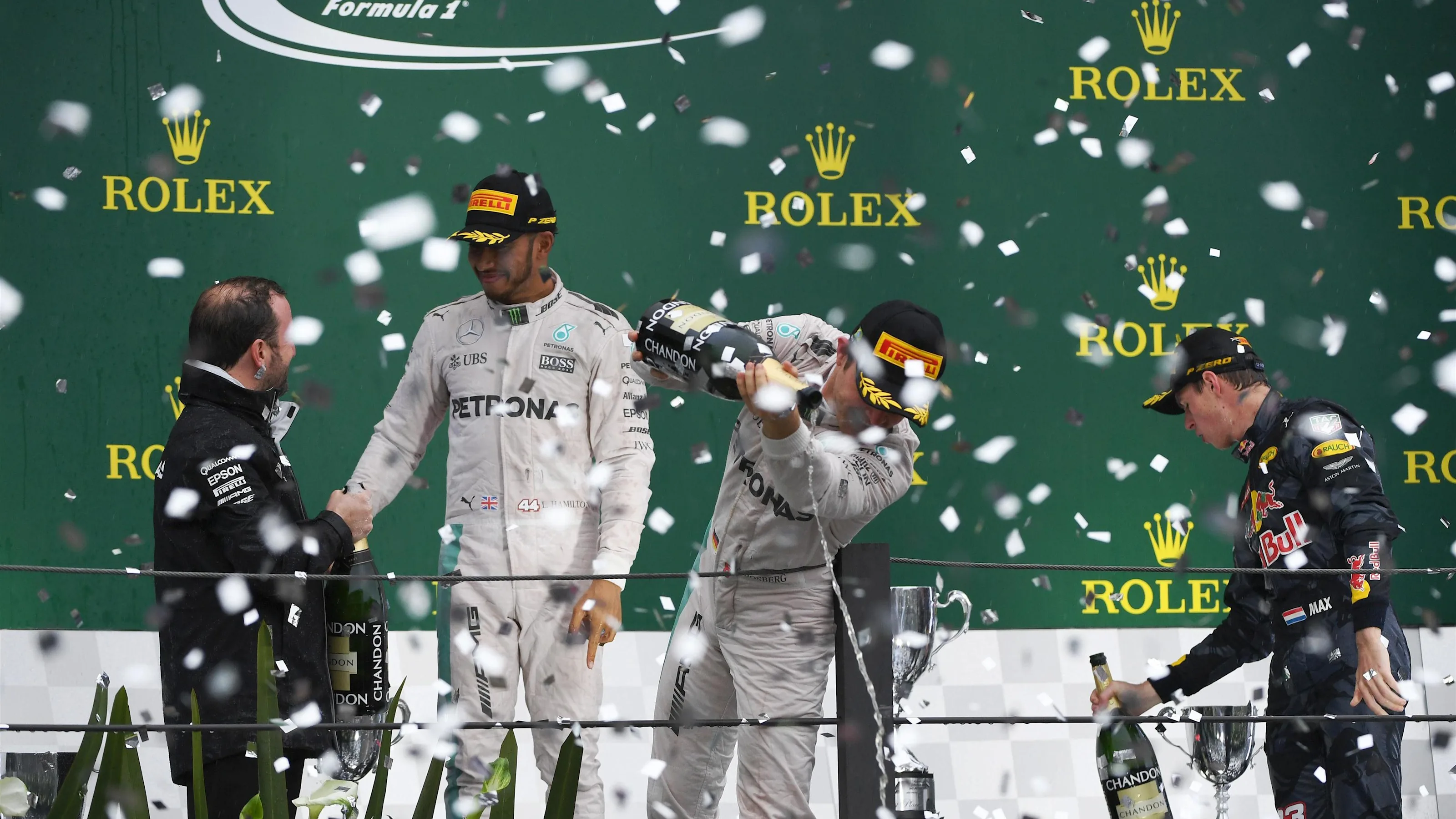 Bradley Lord (GBR) Mercedes AMG F1 Communication Manager, Lewis Hamilton (GBR) Mercedes AMG F1,