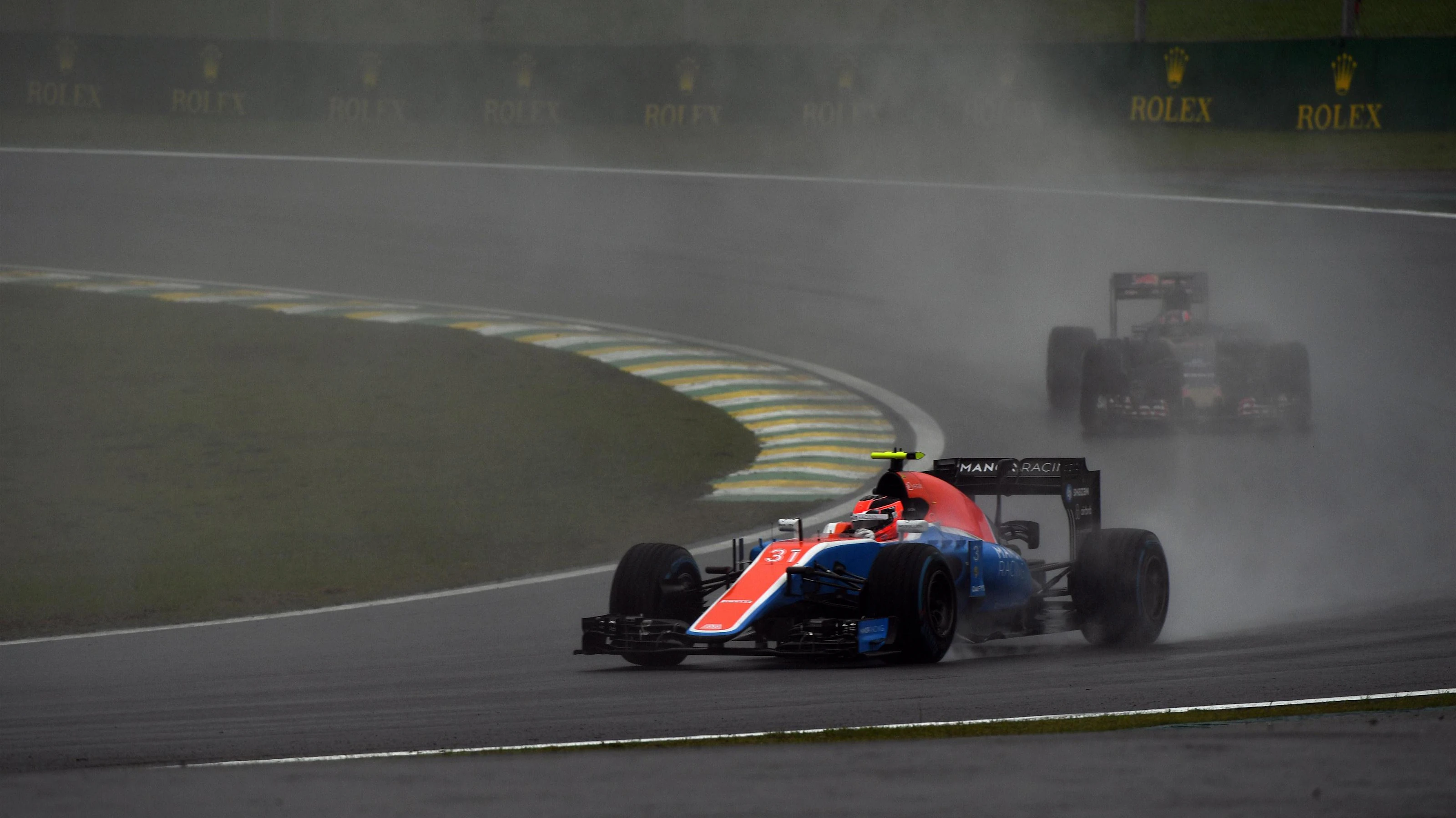 Esteban Ocon (FRA) Manor Racing MRT05 at Formula One World Championship, Rd20, Brazilian Grand