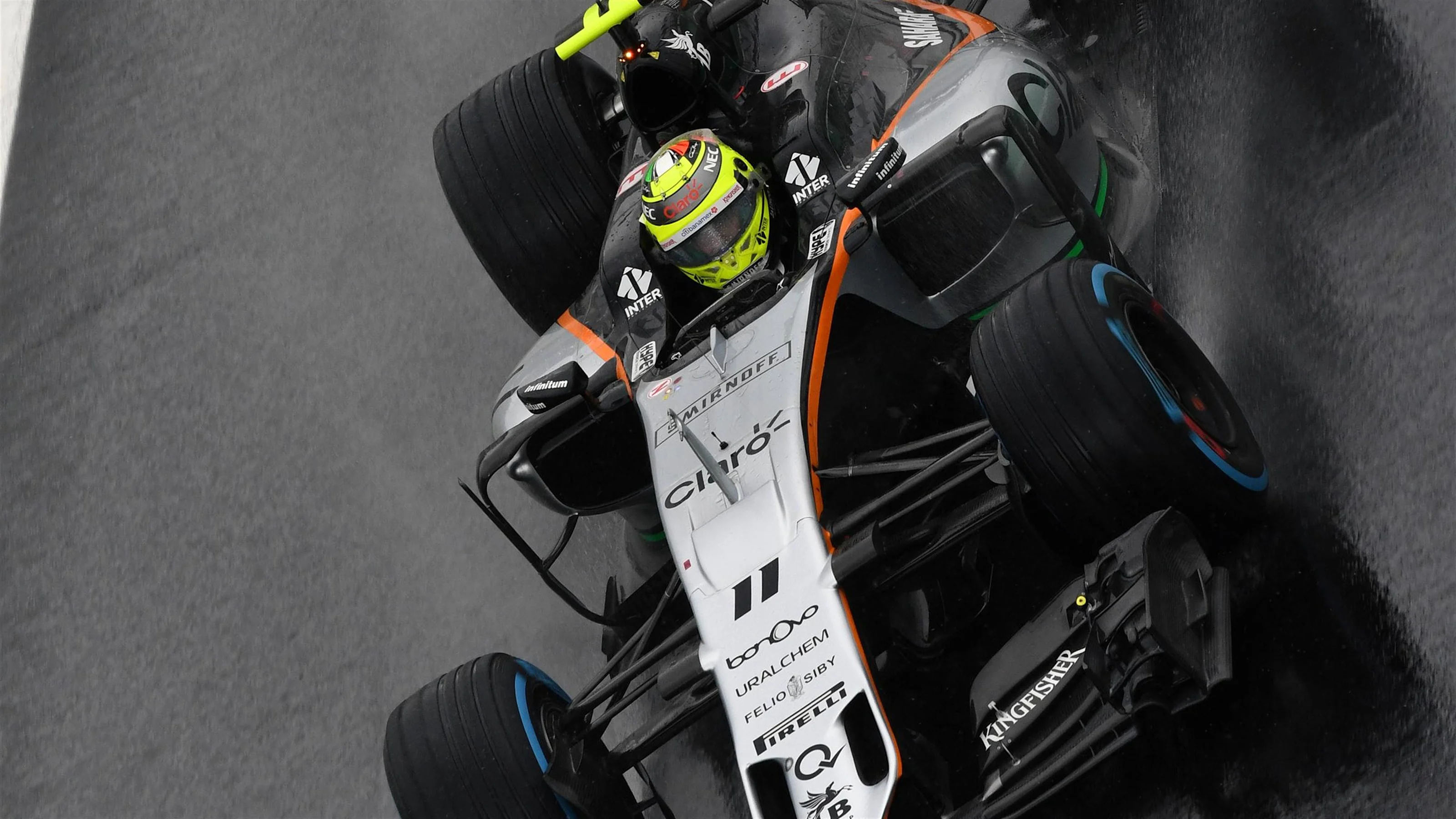 Sergio Perez (MEX) Force India VJM09 at Formula One World Championship, Rd20, Brazilian Grand Prix,