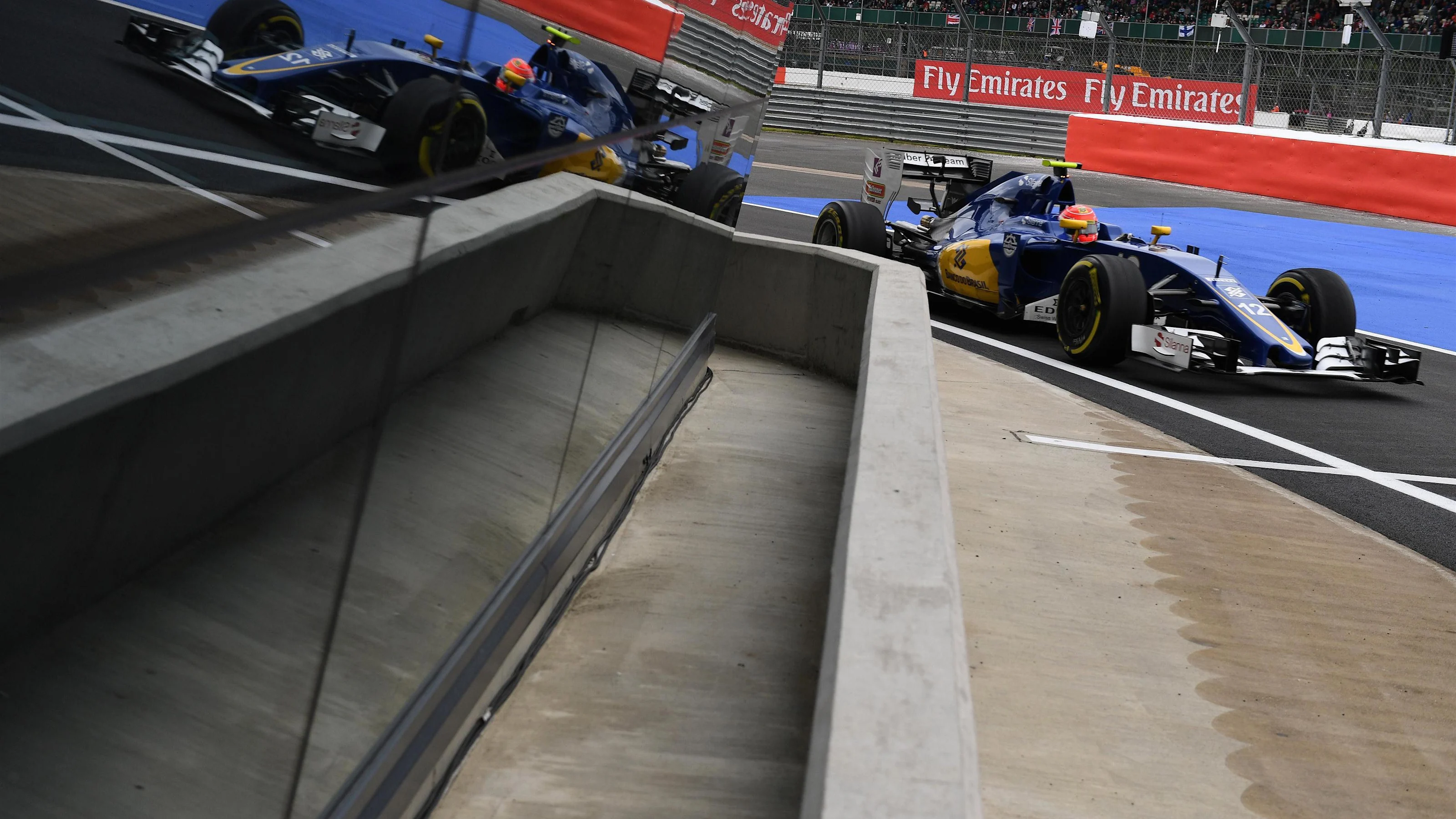 Felipe Nasr (BRA) Sauber C35 at Formula One World Championship, Rd10, British Grand Prix, Practice,