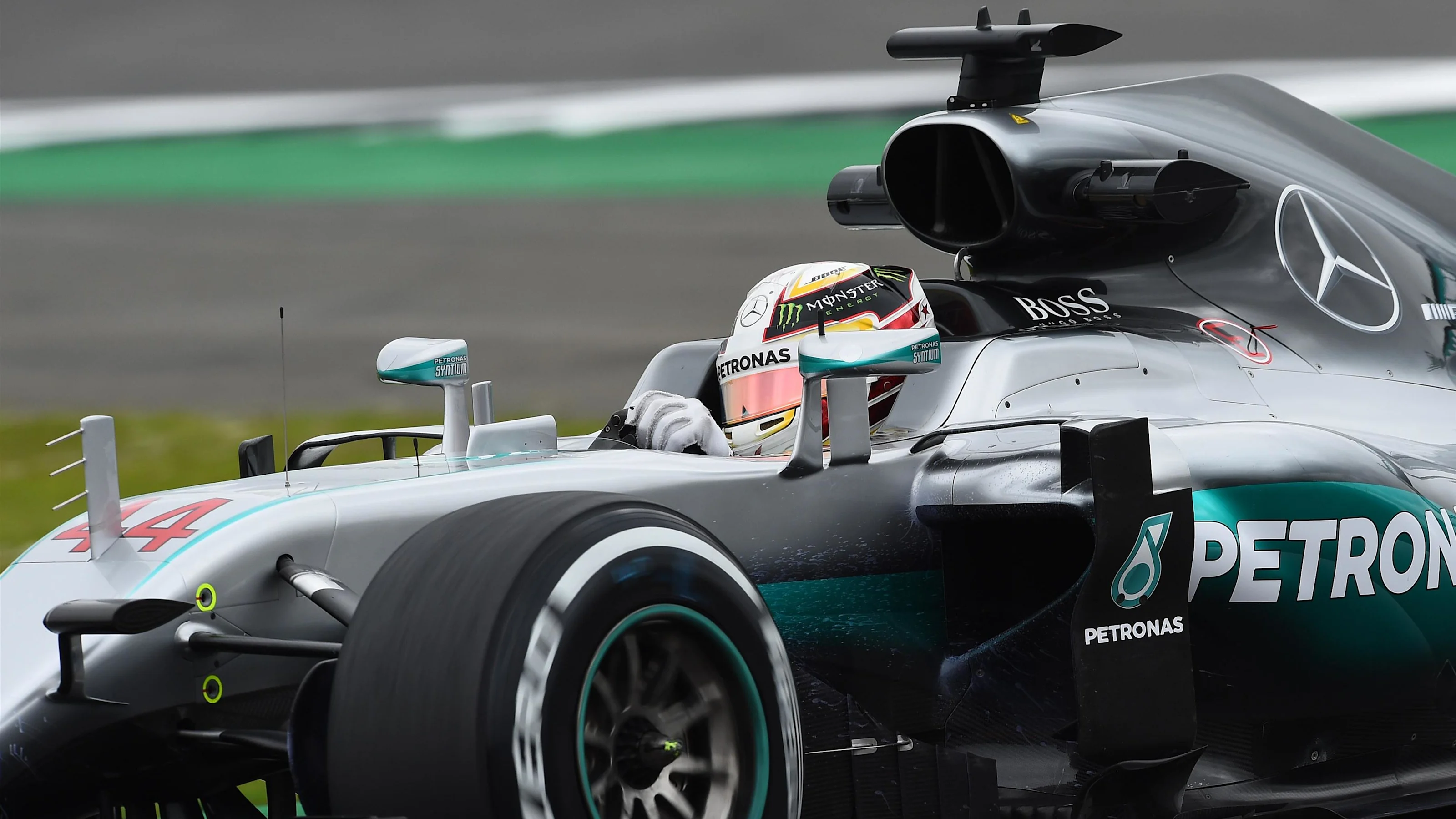 Lewis Hamilton (GBR) Mercedes-Benz F1 W07 Hybrid at Formula One World Championship, Rd10, British