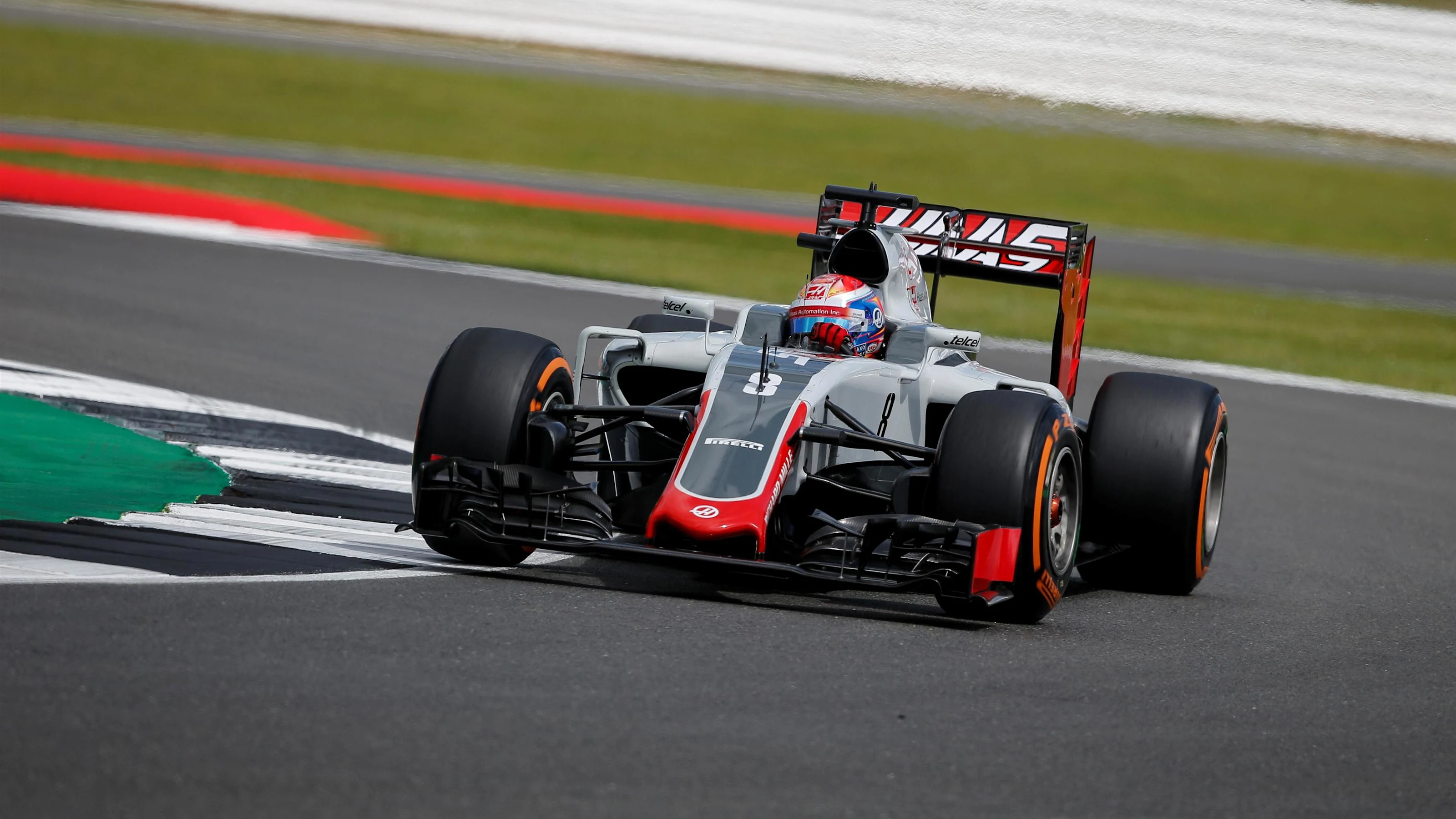 Romain Grosjean (FRA) Haas VF-16 at Formula One World Championship, Rd10, British Grand Prix,