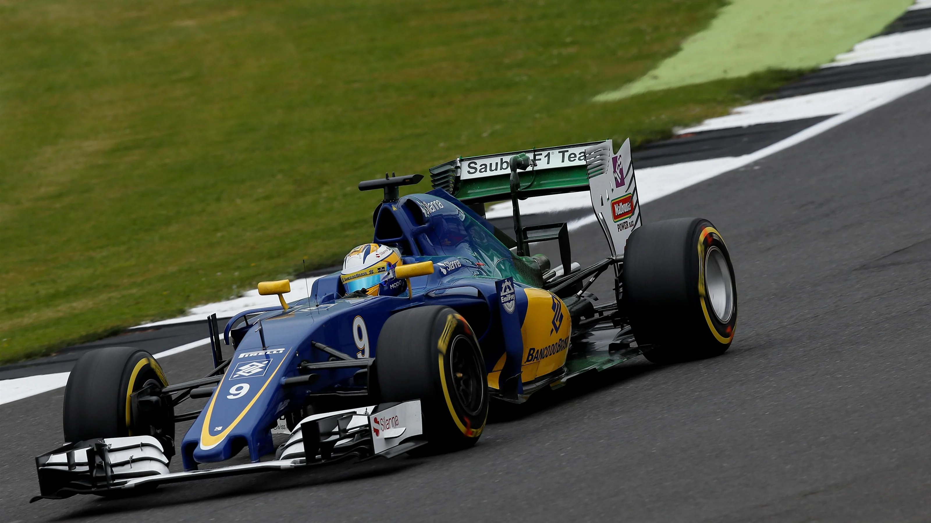 Marcus Ericsson (SWE) Sauber C35 with aero paint on rear wing at Formula One World Championship,