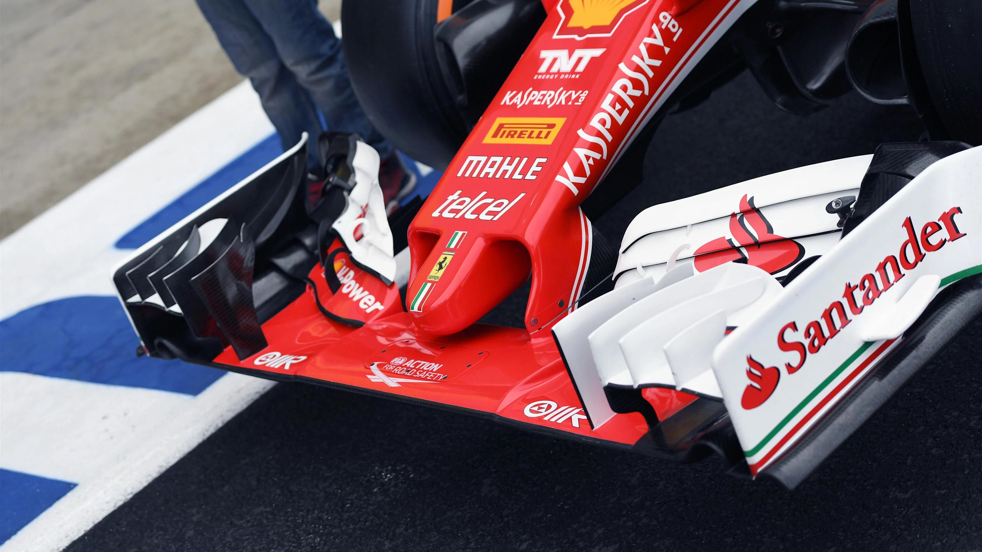 Ferrari SF16-H nose and front wing at Formula One World Championship, Rd10, British Grand Prix,