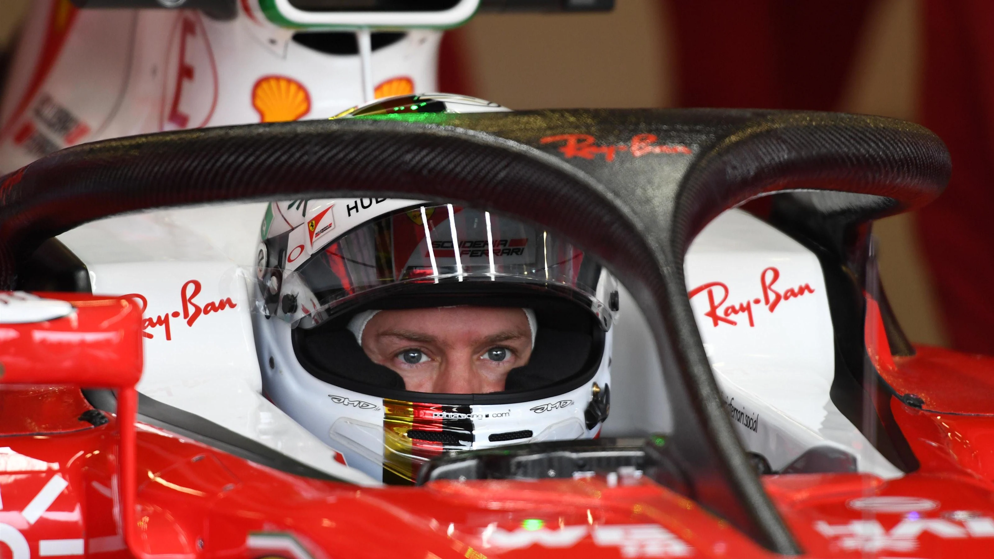 Sebastian Vettel (GER) Ferrari SF16-H with halo at Formula One World Championship, Rd10, British