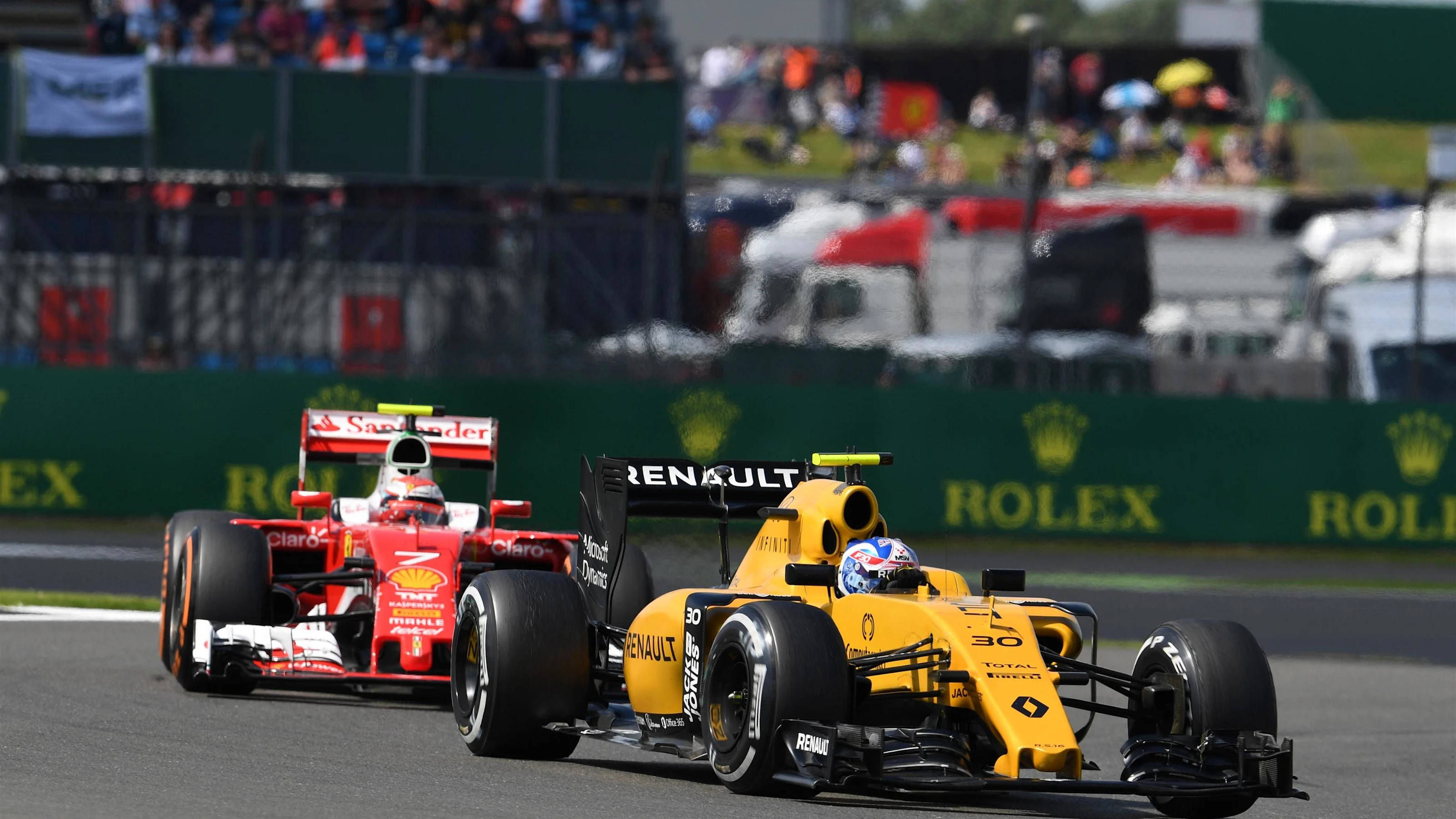 Jolyon Palmer (GBR) Renault Sport F1 Team RS16 at Formula One World Championship, Rd10, British