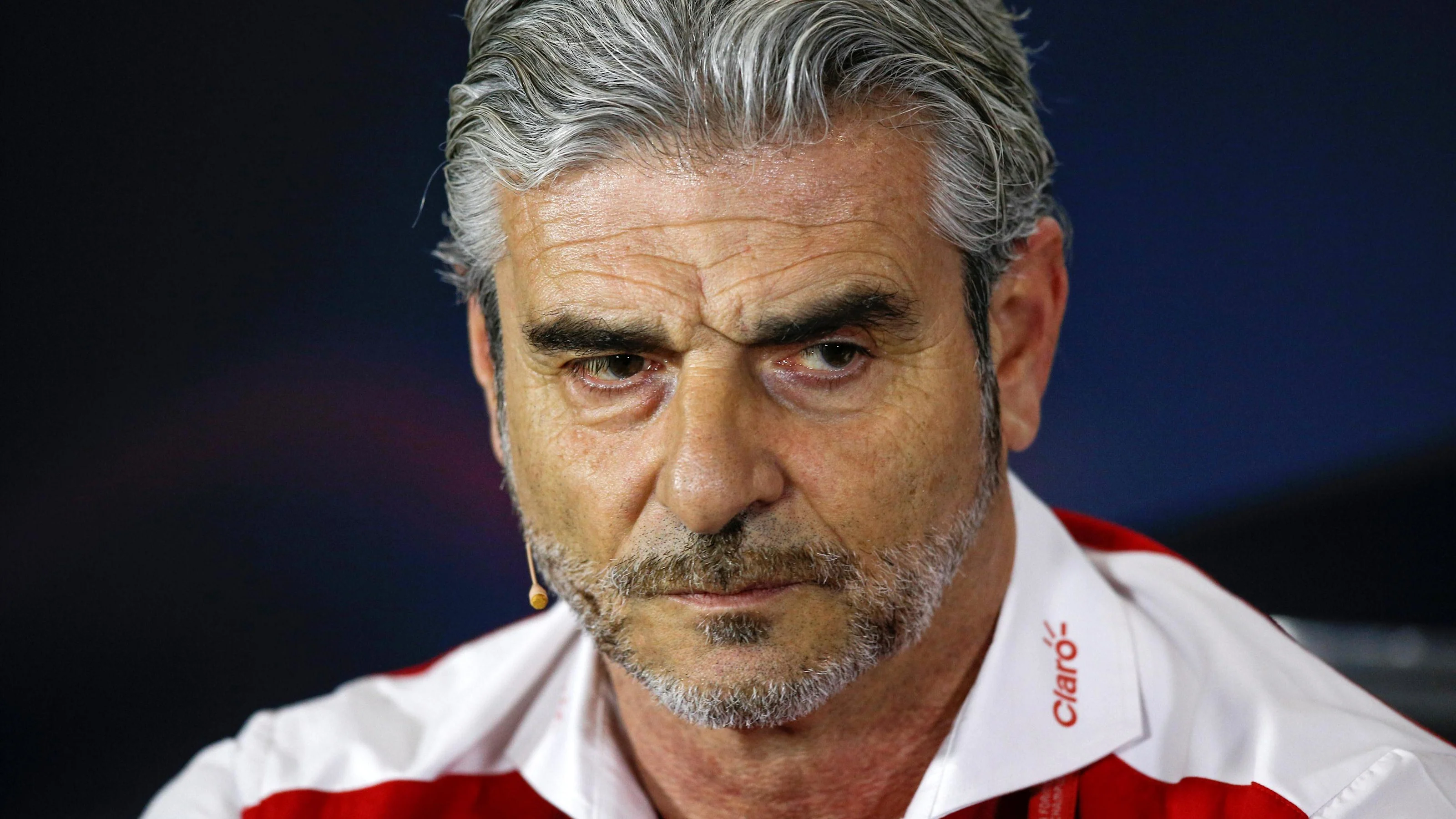 Maurizio Arrivabene (ITA) Ferrari Team Principal in the Press Conference at Formula One World