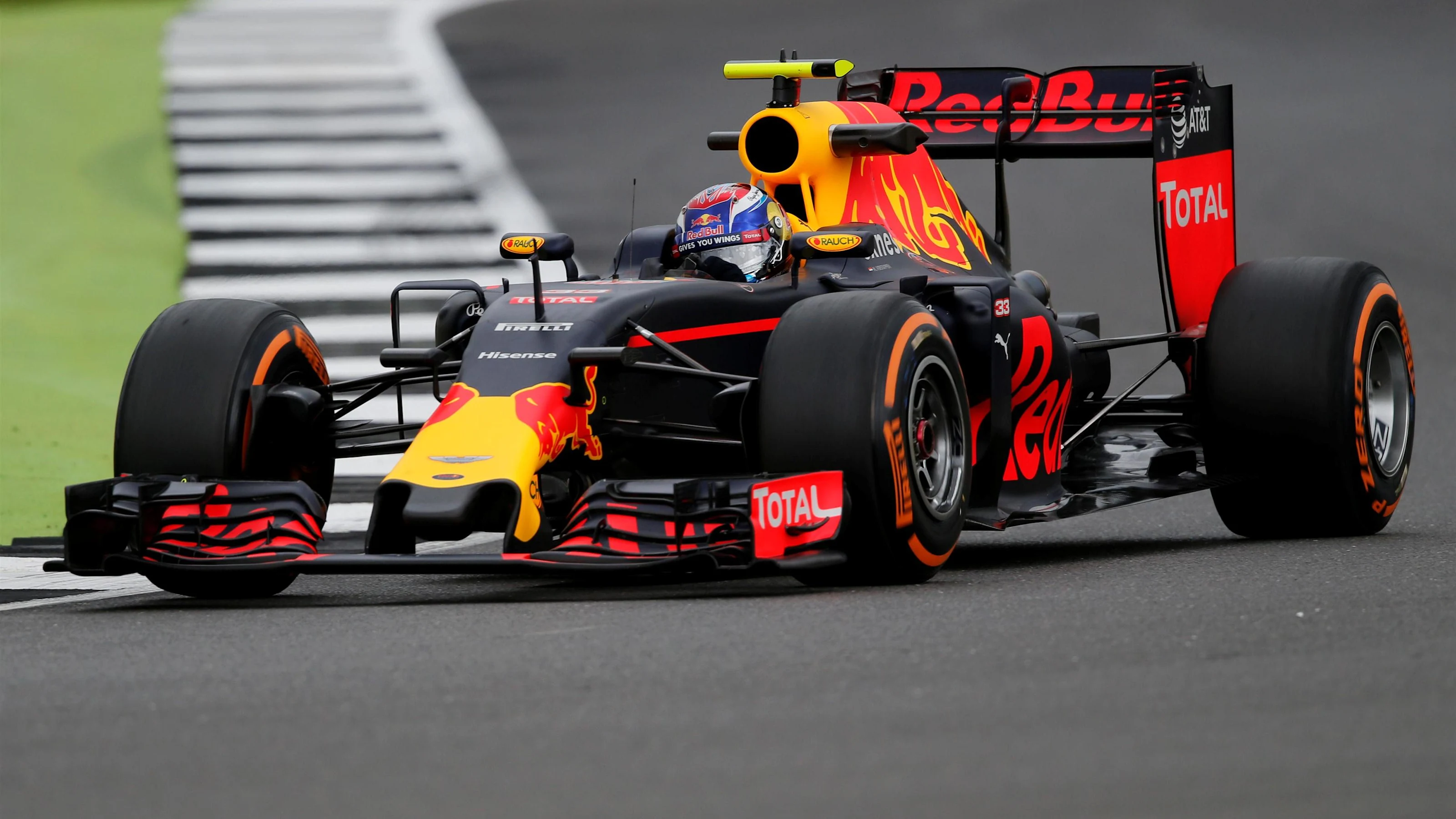 Max Verstappen (NED) Red Bull Racing RB12 at Formula One World Championship, Rd10, British Grand