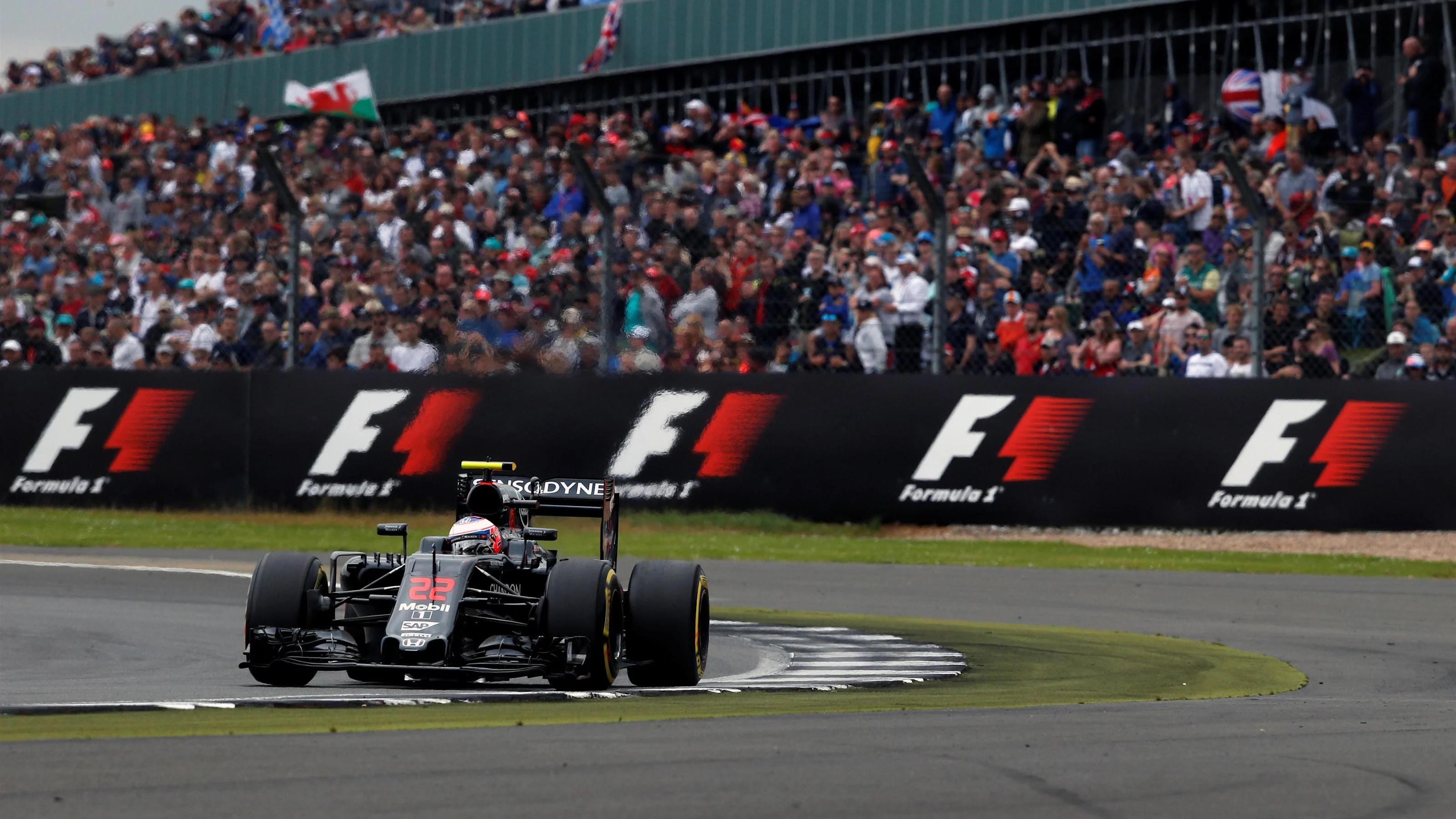 Jenson Button (GBR) McLaren MP4-31 at Formula One World Championship, Rd10, British Grand Prix,