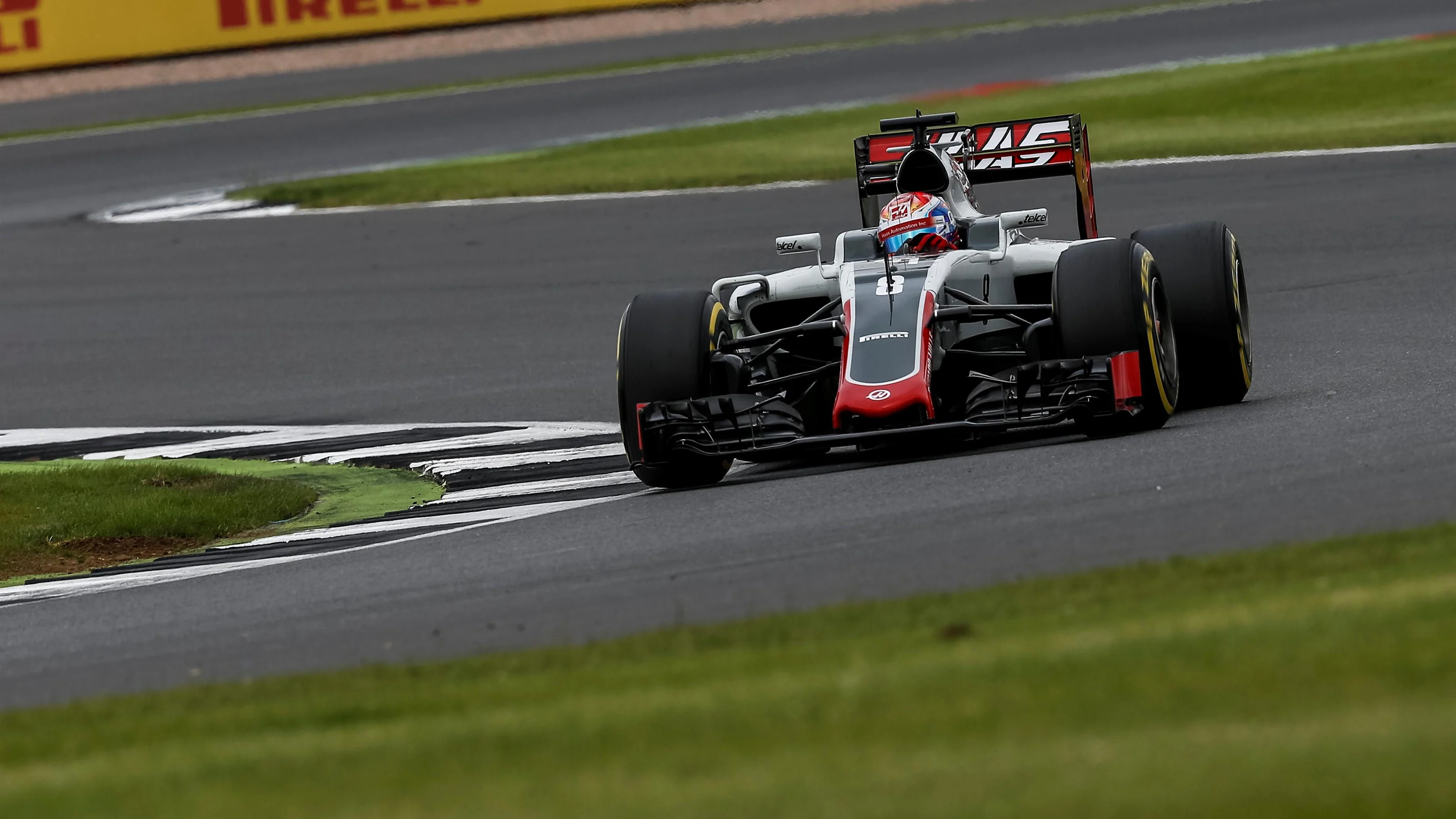 Romain Grosjean (FRA) Haas VF-16 at Formula One World Championship, Rd10, British Grand Prix,