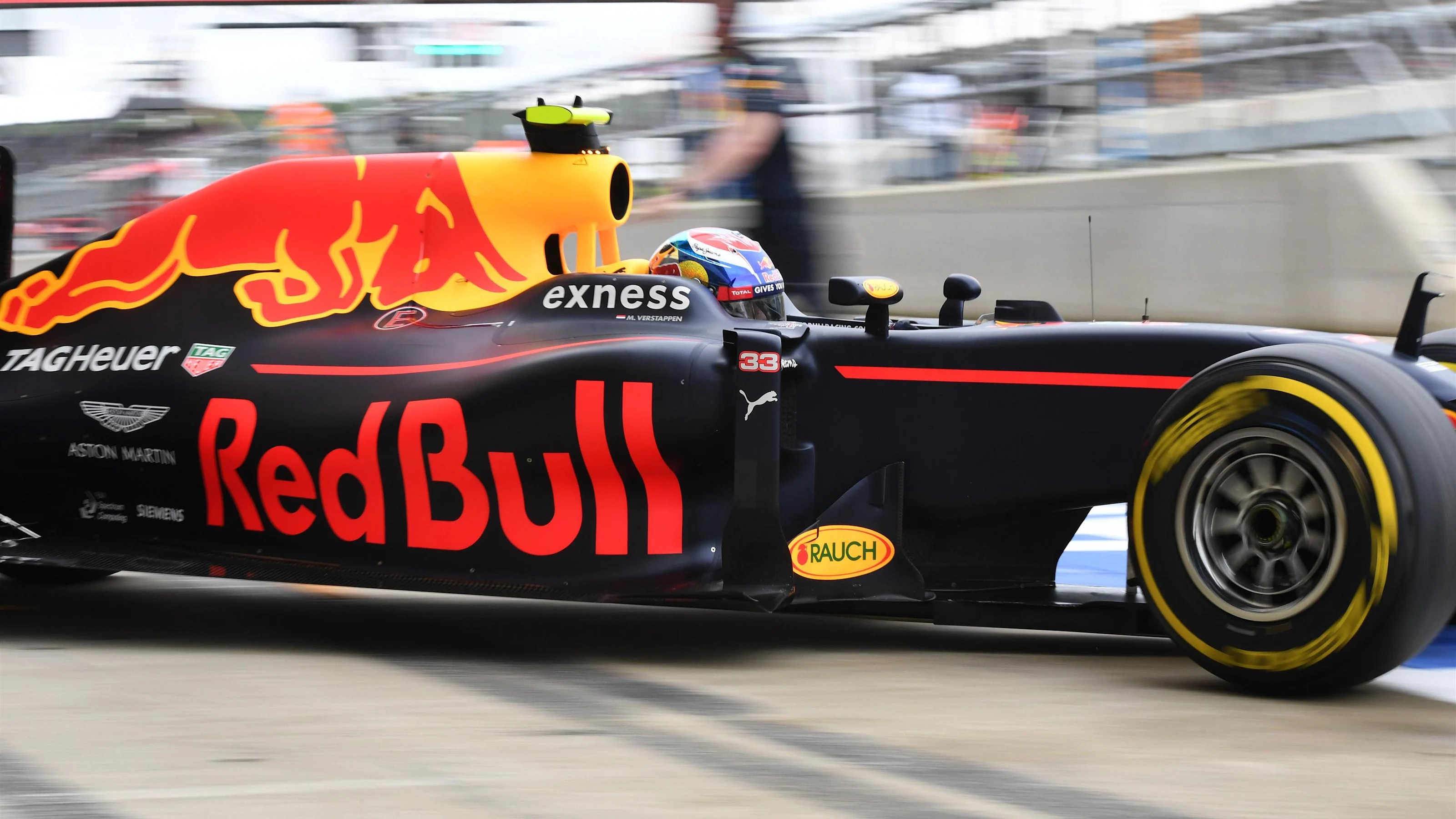 Max Verstappen (NED) Red Bull Racing RB12 at Formula One World Championship, Rd10, British Grand