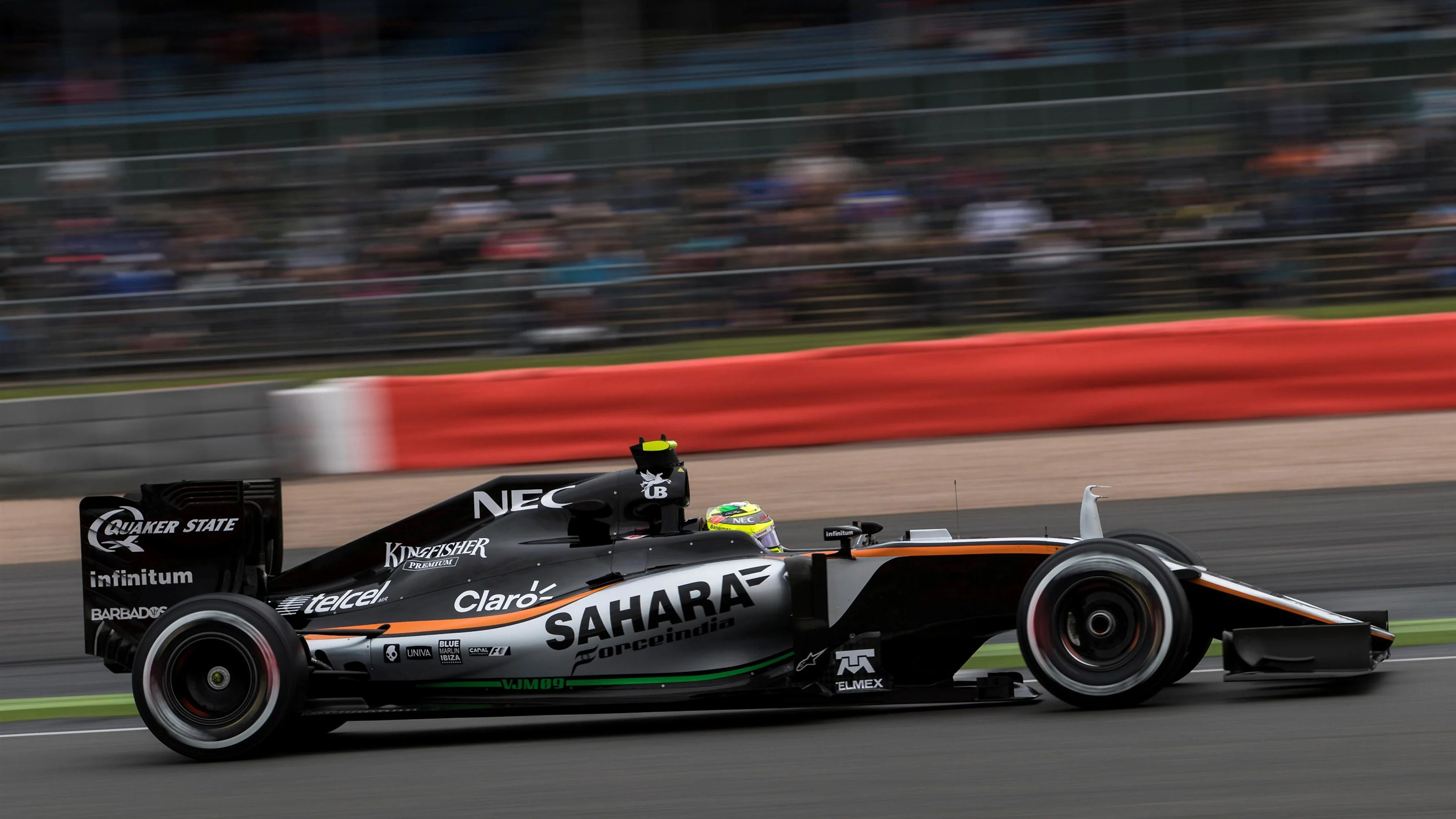 Sergio Perez (MEX) Force India VJM09 at Formula One World Championship, Rd10, British Grand Prix,