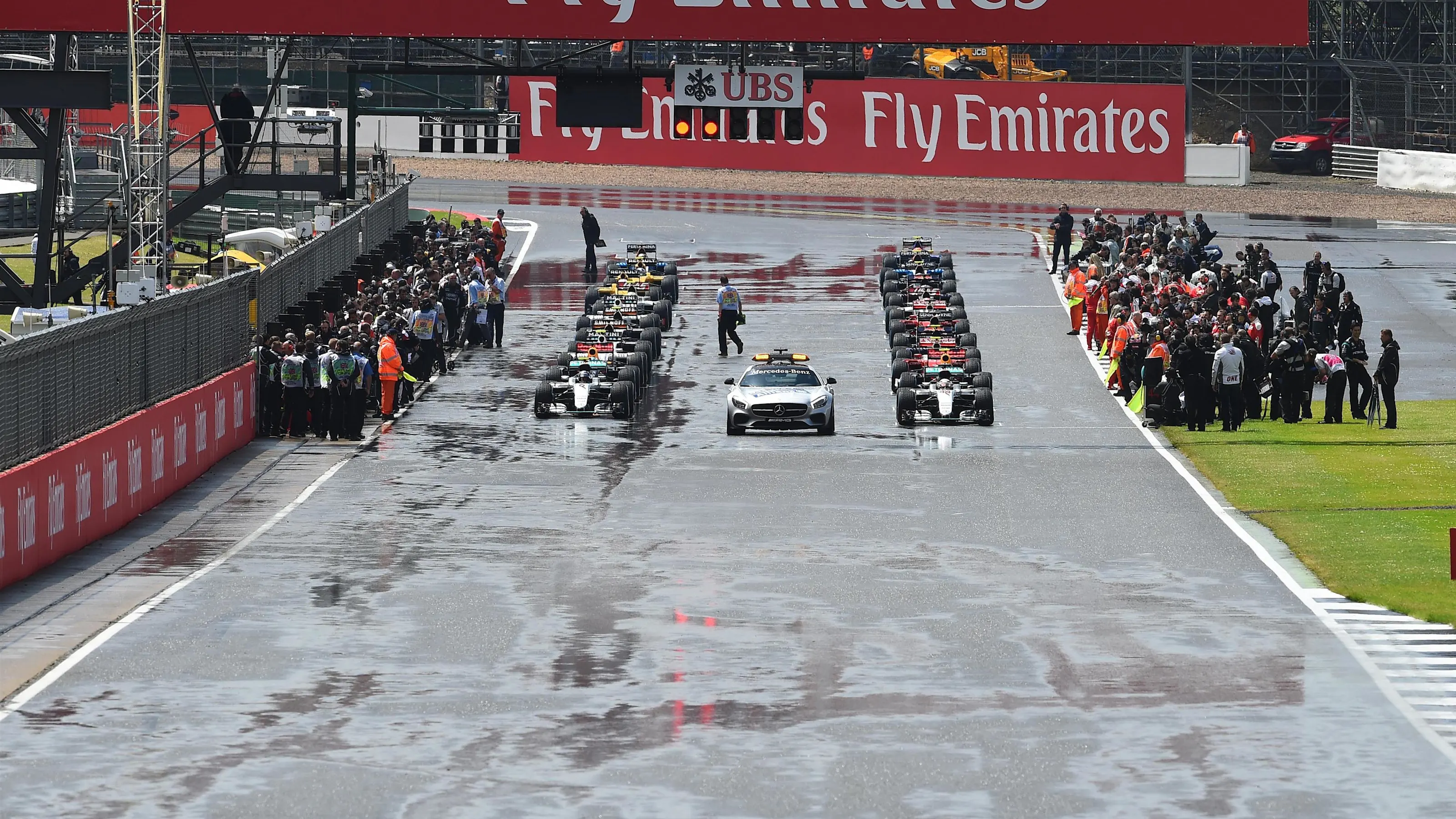 Grid at Formula One World Championship, Rd10, British Grand Prix, Race, Silverstone, England,