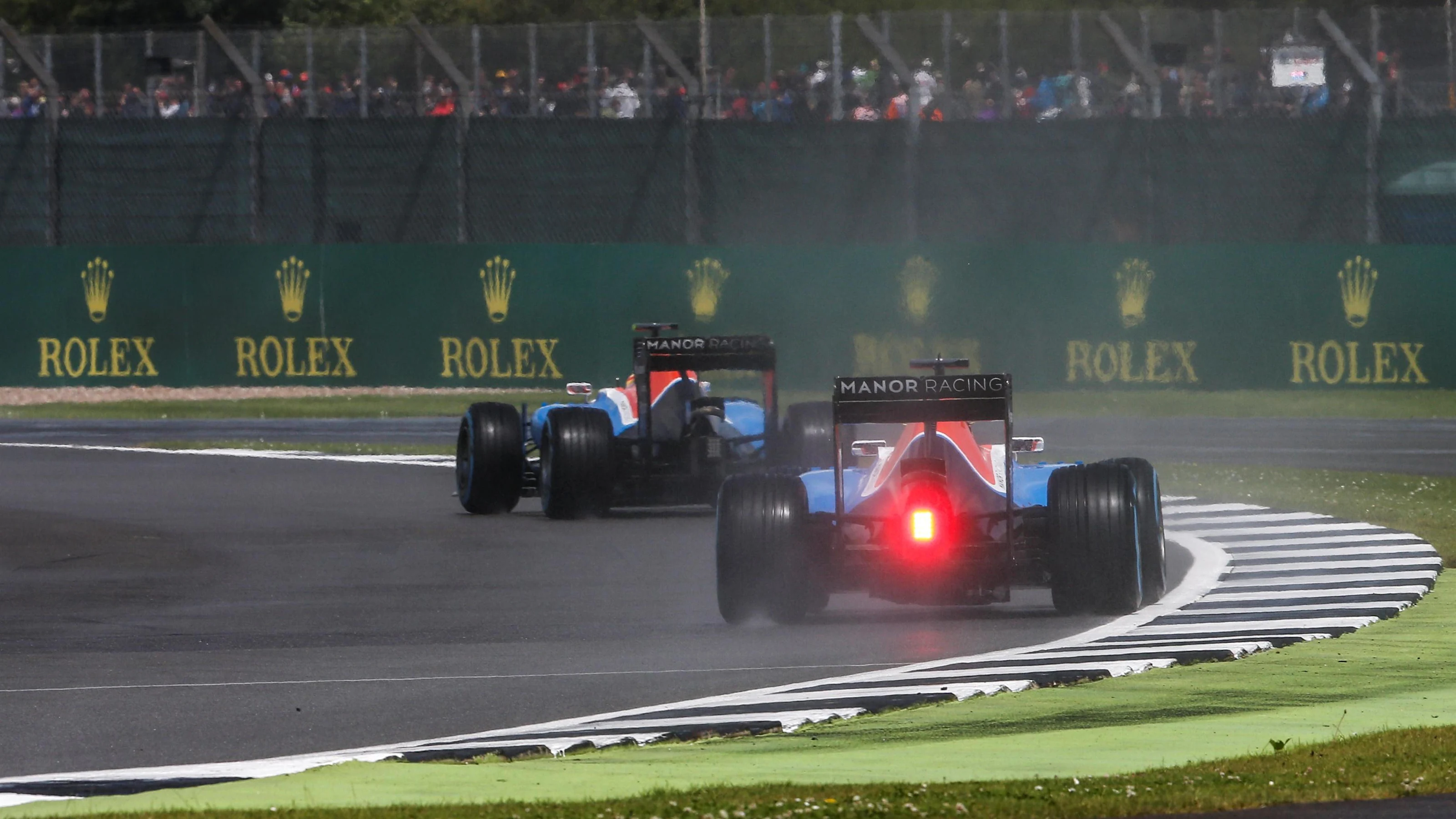 Pascal Wehrlein (GER) Manor Racing MRT05 and Rio Haryanto (IDN) Manor Racing MRT05 at Formula One