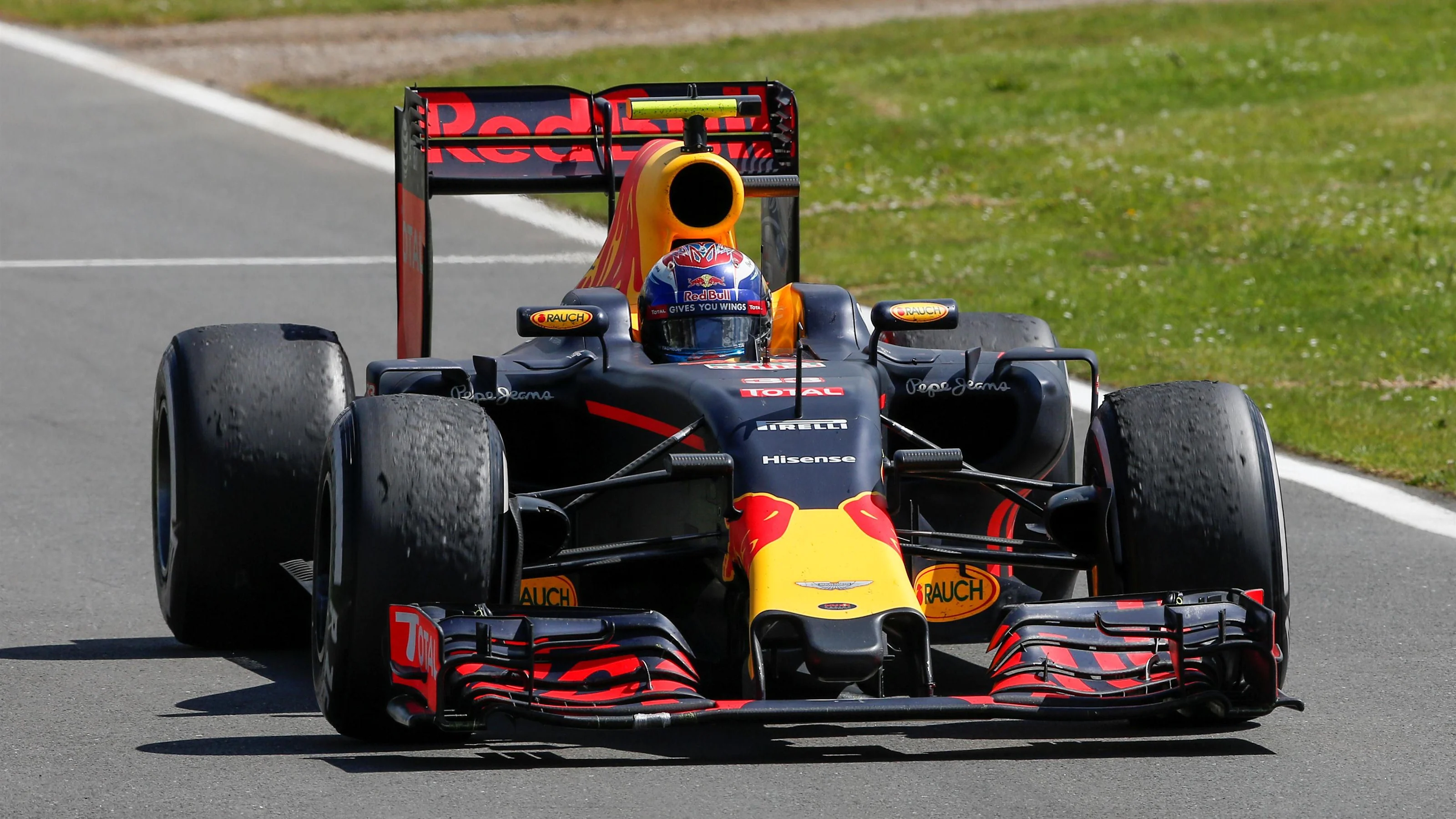 Max Verstappen (NED) Red Bull Racing RB12 at Formula One World Championship, Rd10, British Grand