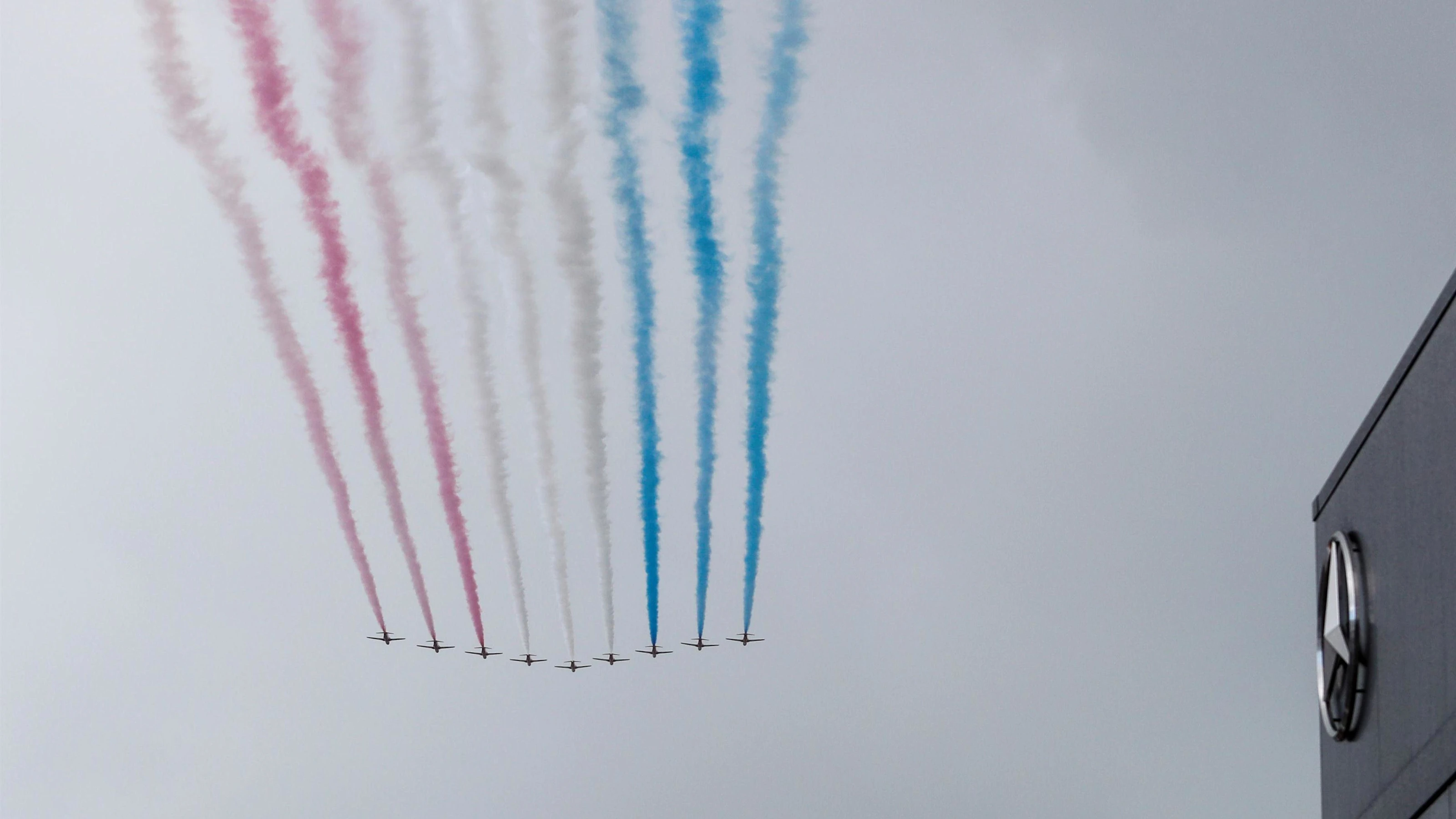 Flypast at Formula One World Championship, Rd10, British Grand Prix, Race, Silverstone, England,