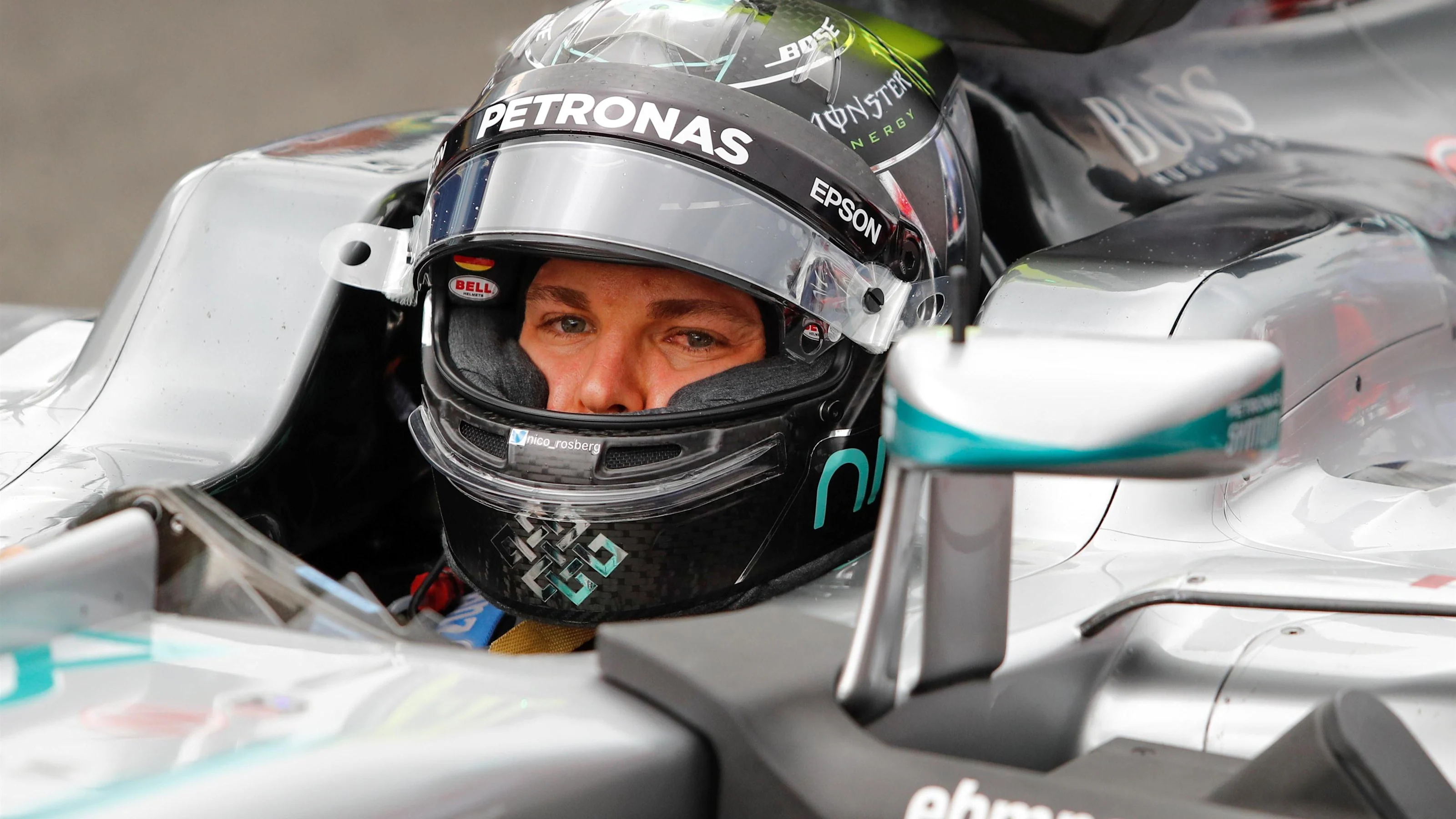 Nico Rosberg (GER) Mercedes-Benz F1 W07 Hybrid on the grid at Formula One World Championship, Rd10,