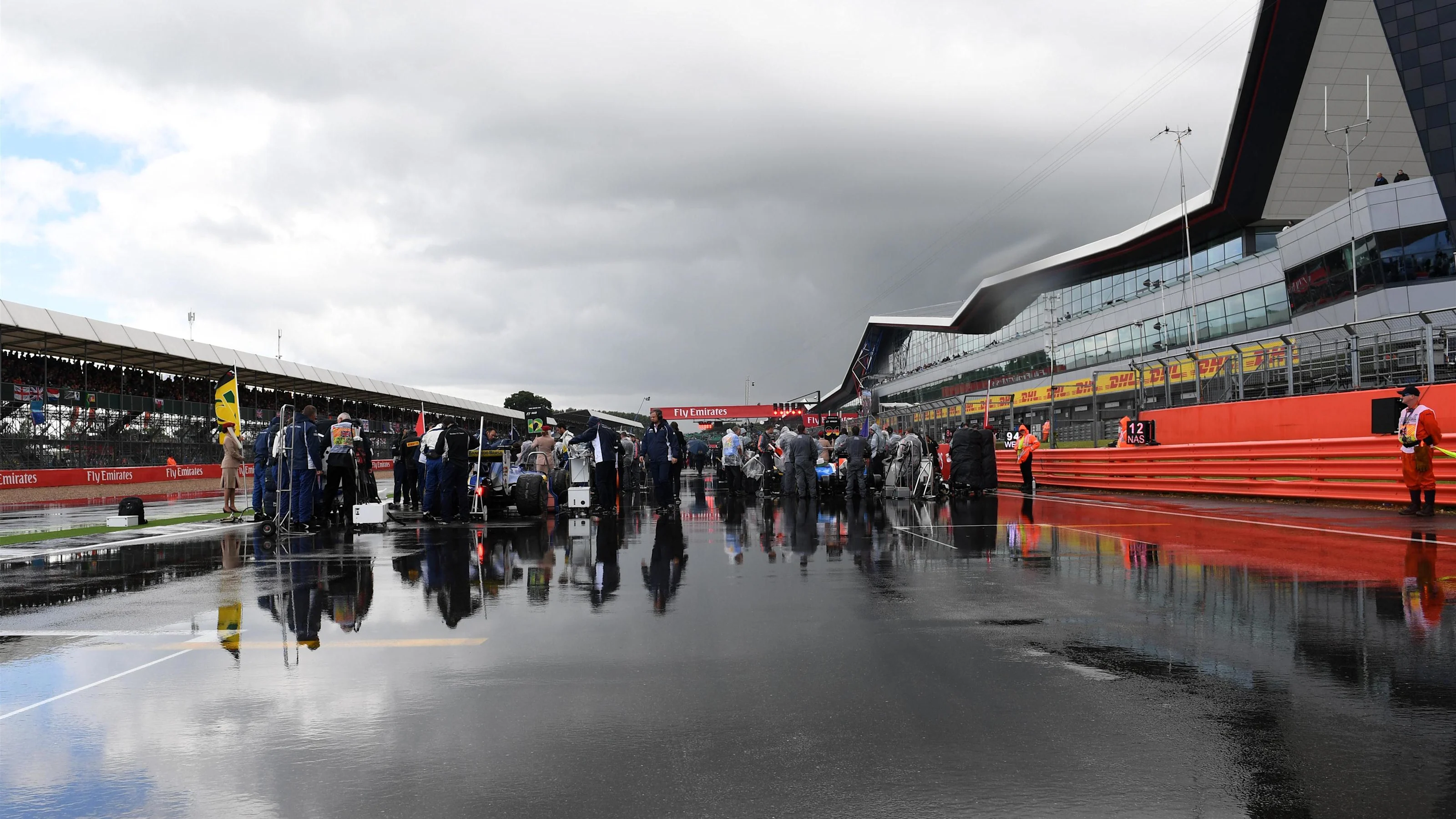 Grid at Formula One World Championship, Rd10, British Grand Prix, Race, Silverstone, England,