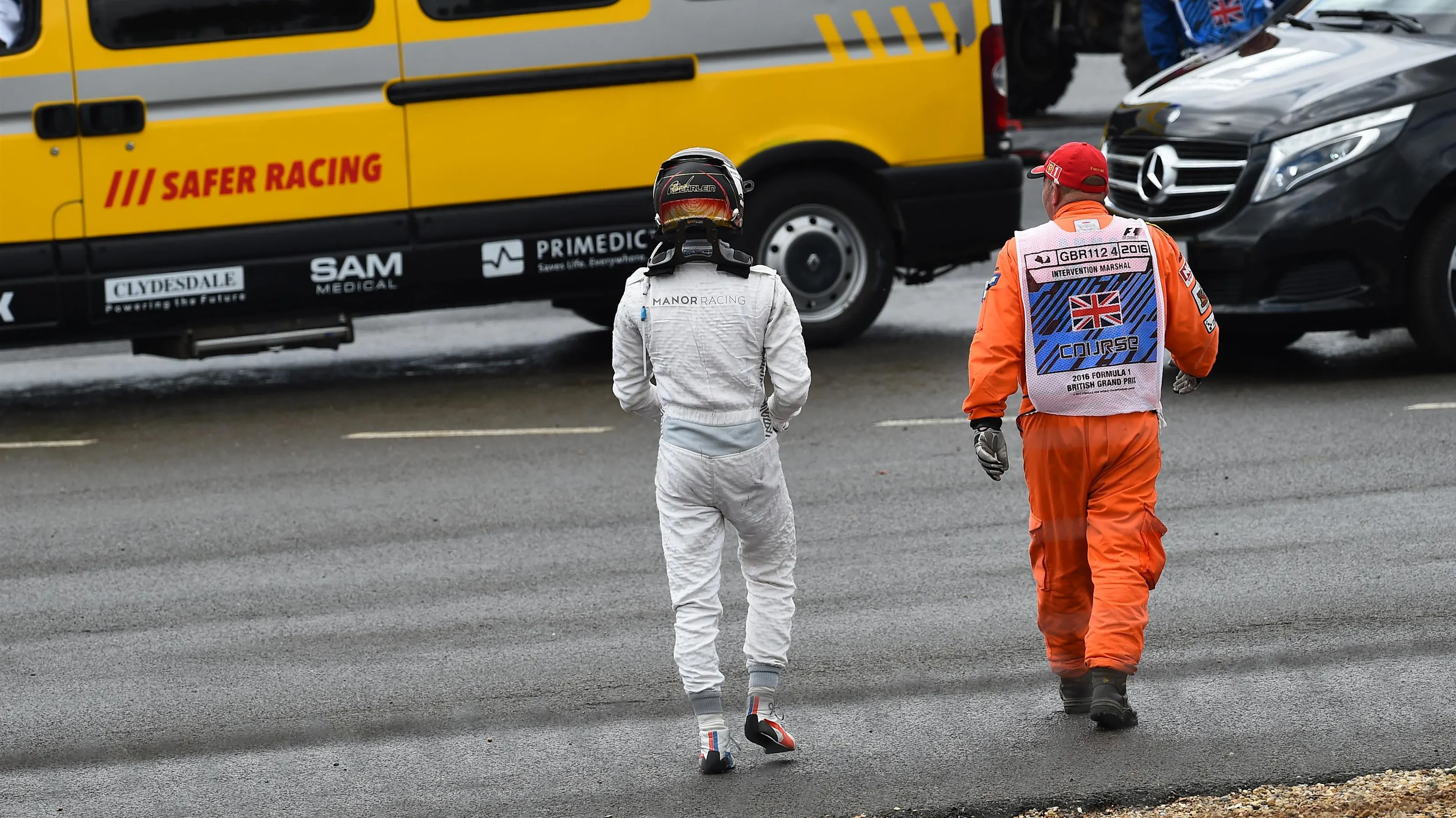 Race retiree Pascal Wehrlein (GER) Manor Racing at Formula One World Championship, Rd10, British