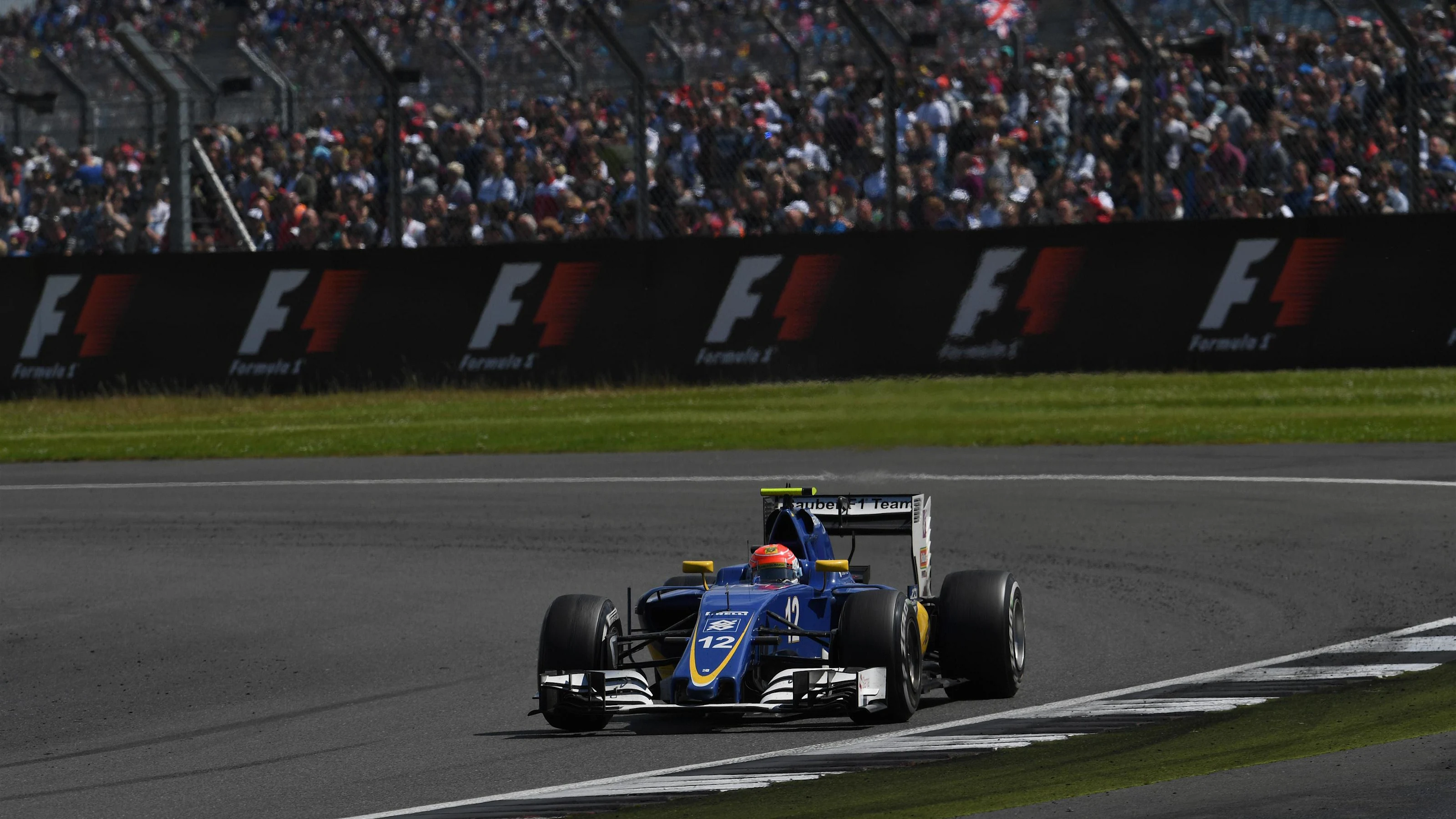 Felipe Nasr (BRA) Sauber C35 at Formula One World Championship, Rd10, British Grand Prix, Race,