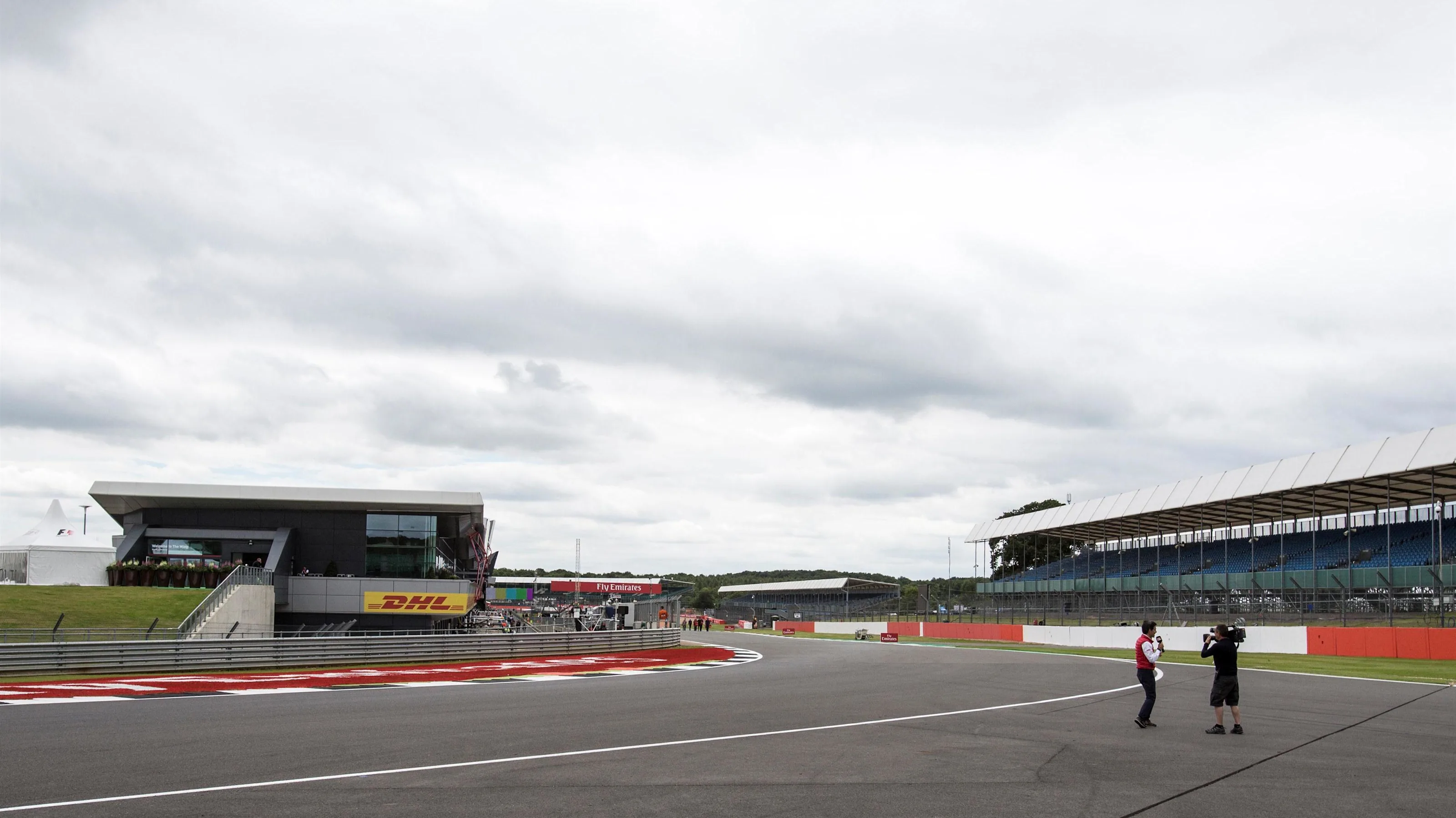 Track view at Formula One World Championship, Rd10, British Grand Prix, Preparations, Silverstone,