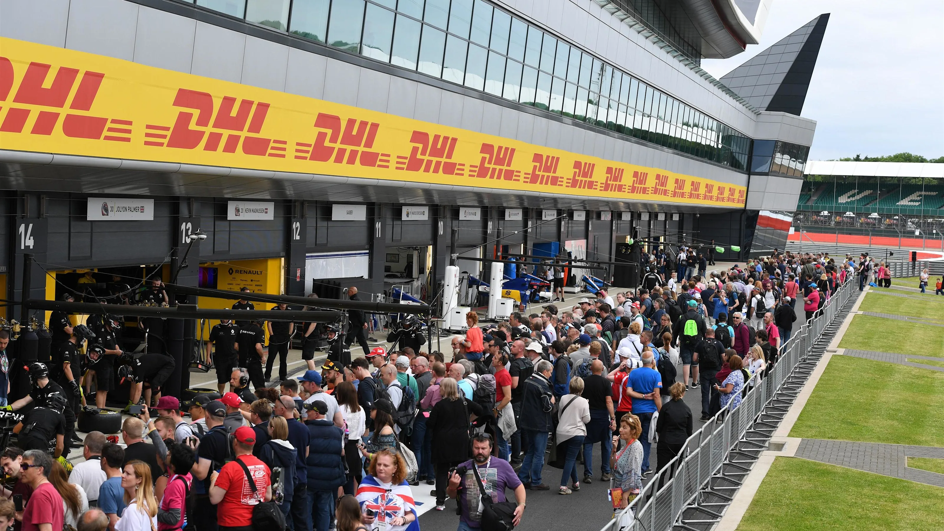 Fans at Formula One World Championship, Rd10, British Grand Prix, Preparations, Silverstone,