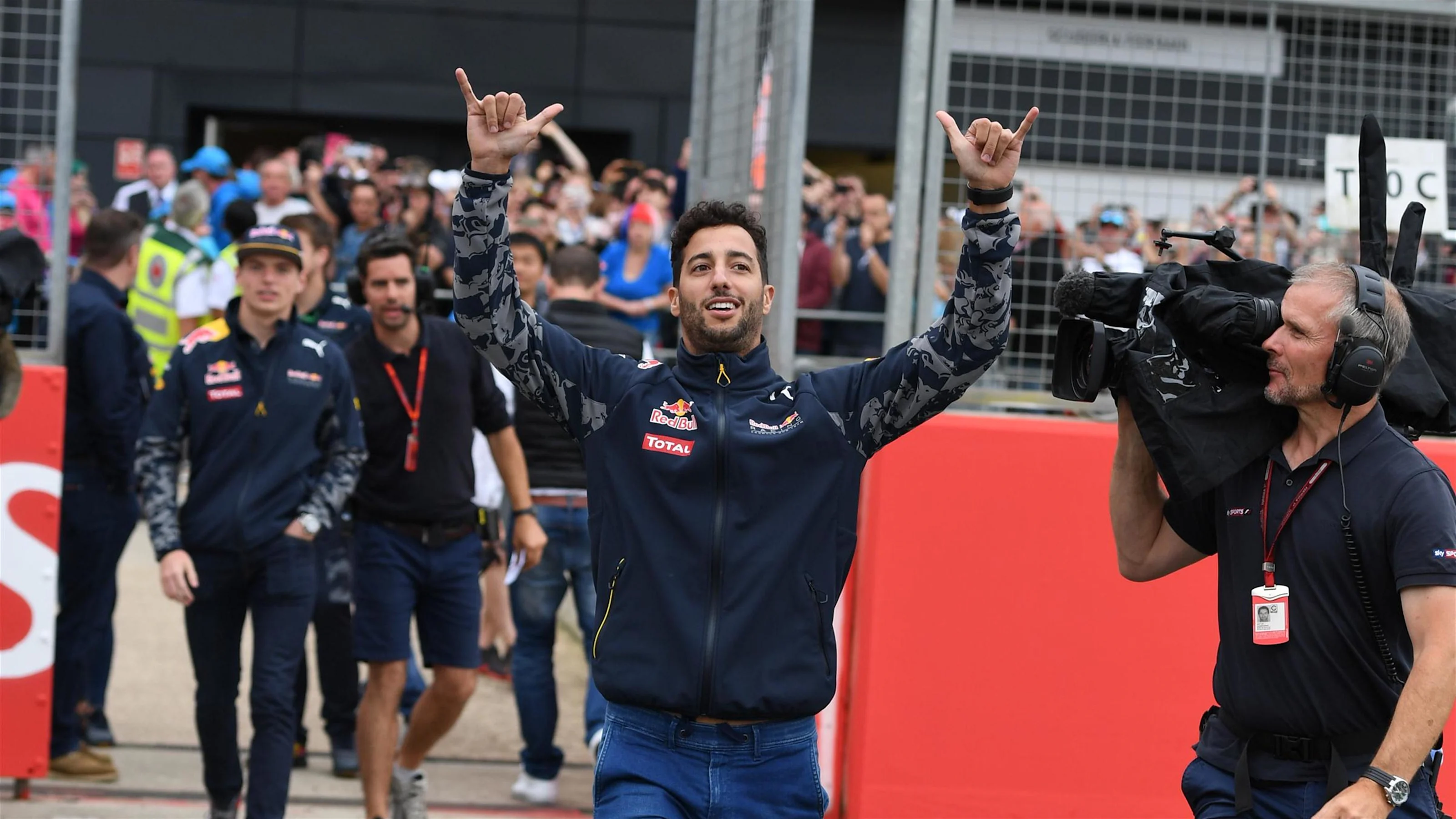 Daniel Ricciardo (AUS) Red Bull Racing at Formula One World Championship, Rd10, British Grand Prix,
